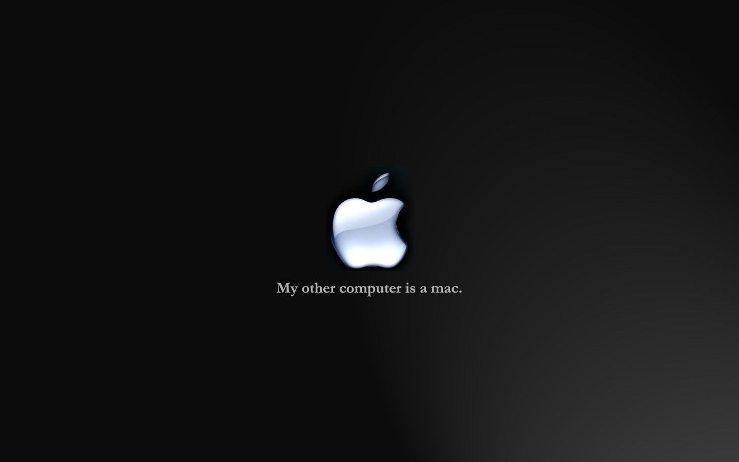 Logo Apple sfondo nero, azienda tech, 1440x900 HD, MacBook Pro