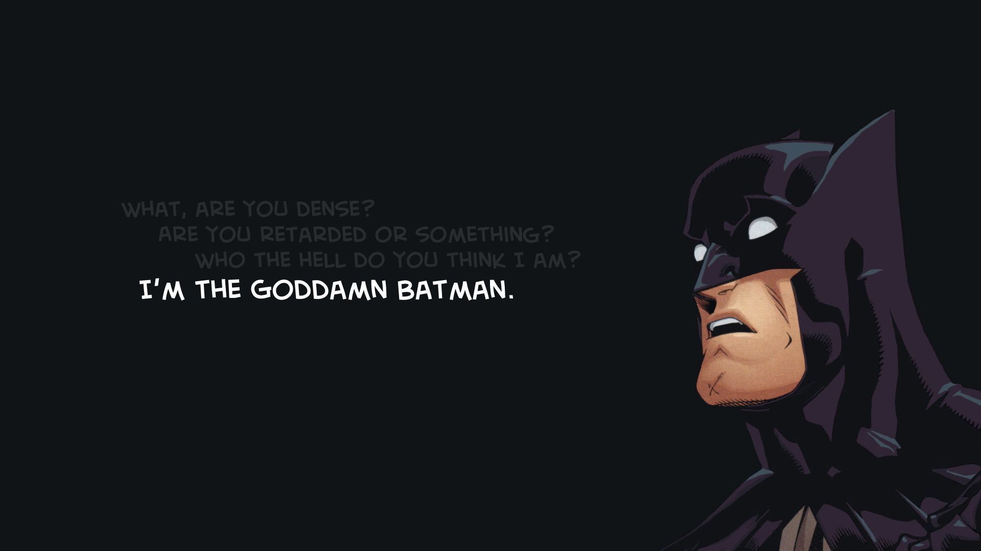 Batman su sfondo scuro, 1920x1080 Full HD 1080p, HP Laptop