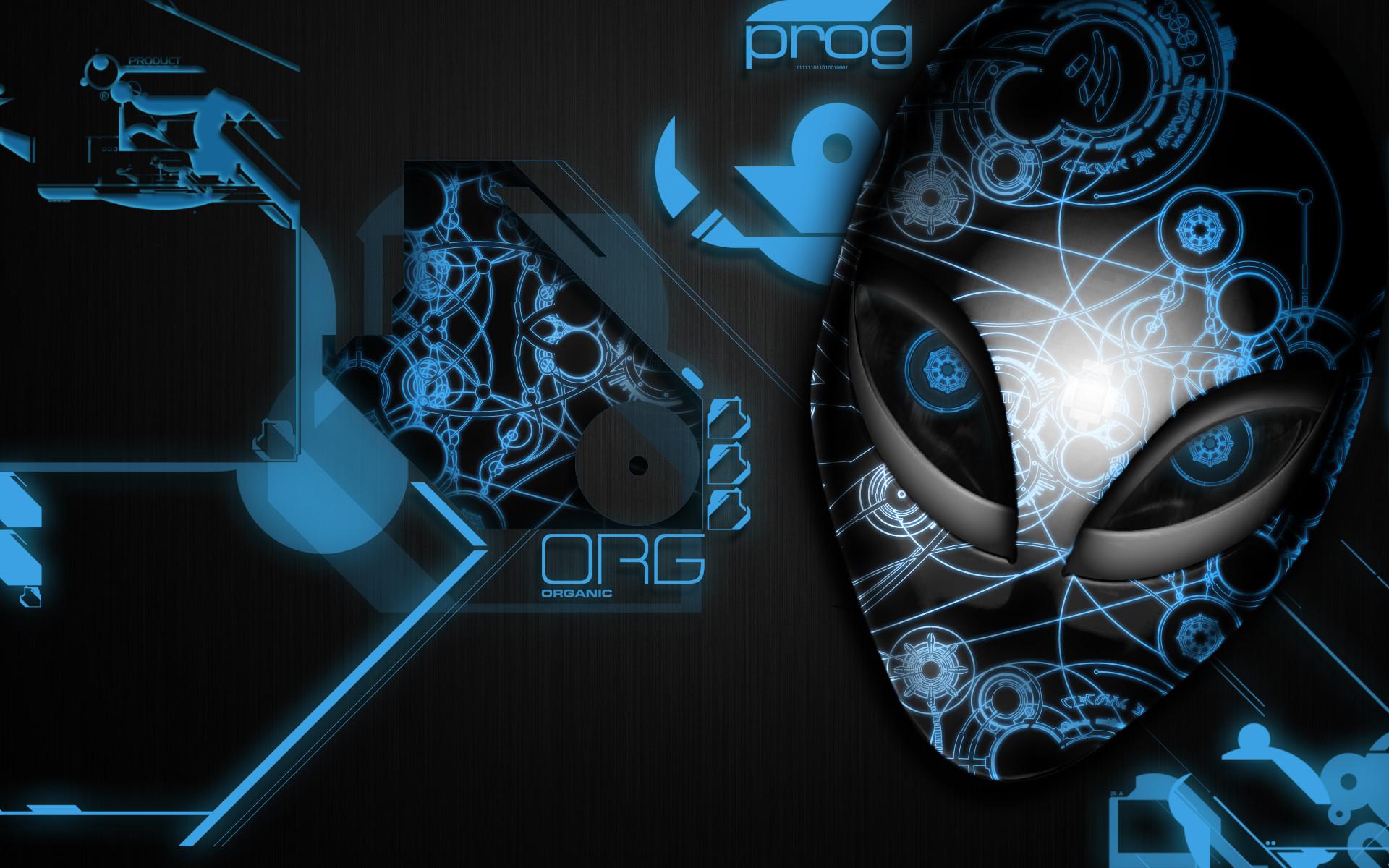 Alieno robotico blu tecnologico, 1920x1200 Full HD+ WUXGA, Dell XPS