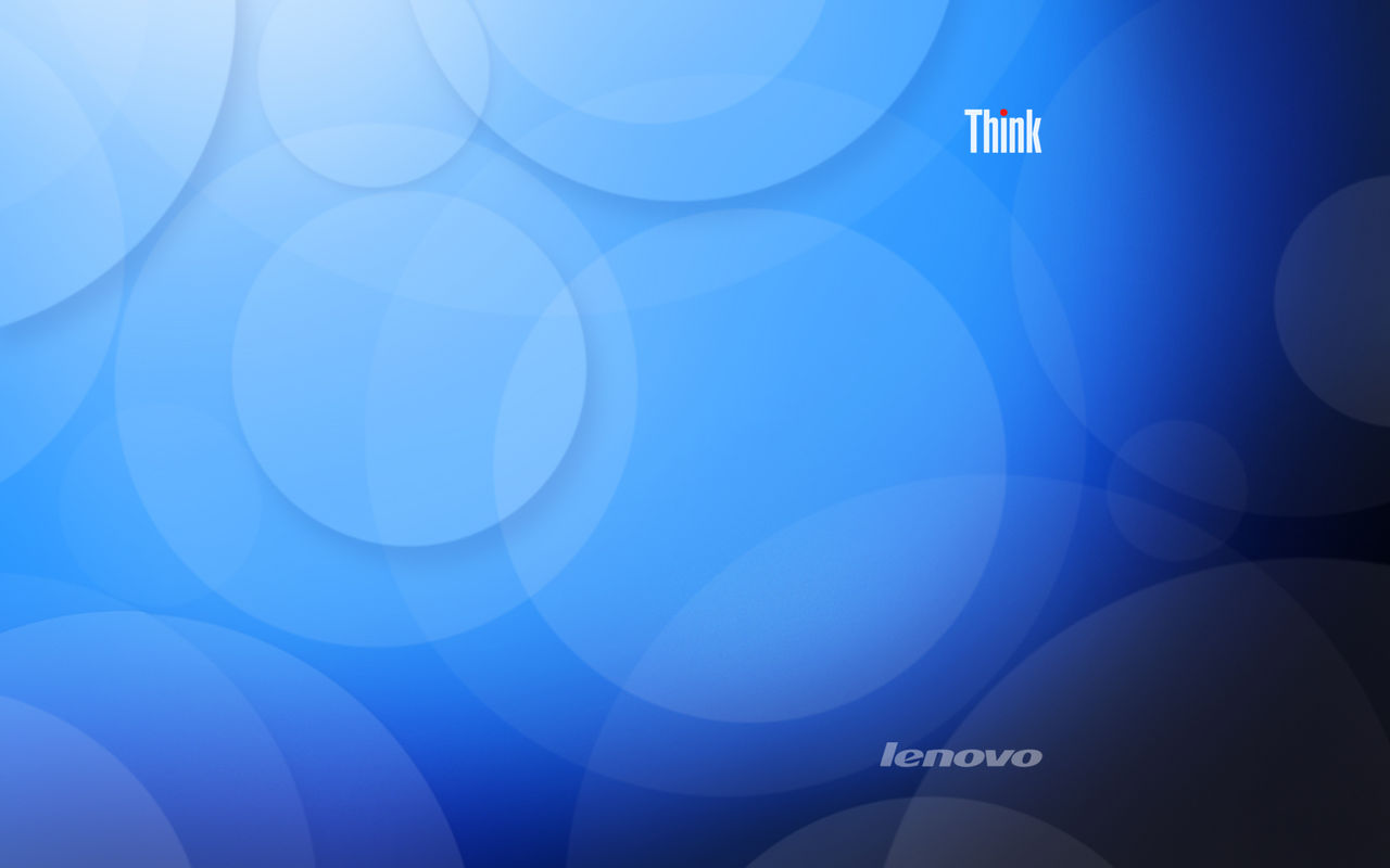 Cerchi astratti blu Lenovo, 1280x800 HD, Laptop