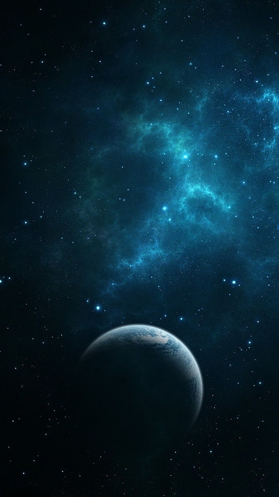 Pianeta e nebulosa spaziale, sfondi per Tablet, 1080x1920 Full HD Verticale, iPad