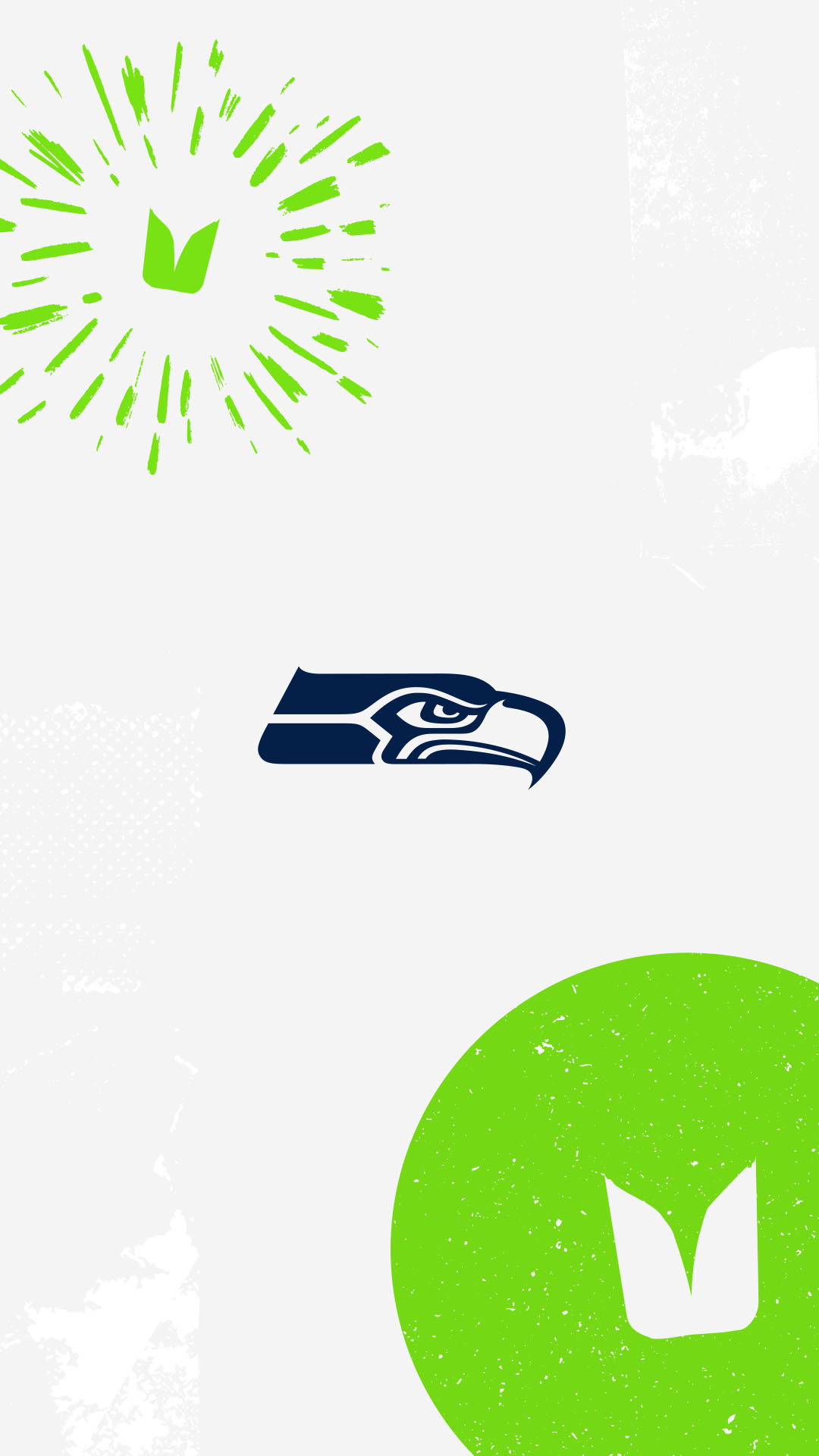 Logo Seattle Seahawks minimalista, NFL, sfondi per Tablet, 1080x1920 Verticale, Tablet