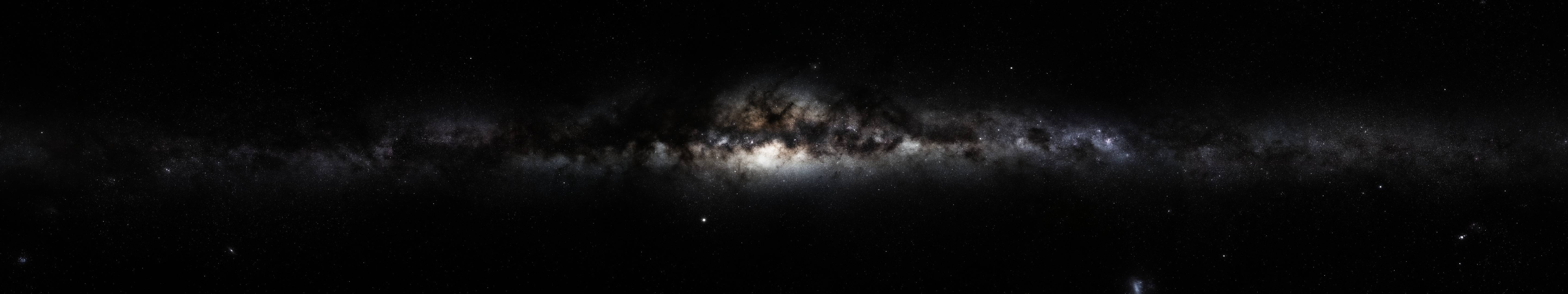 Via Lattea spazio profondo, 5760x1080 Ultrawide, Dual Monitor