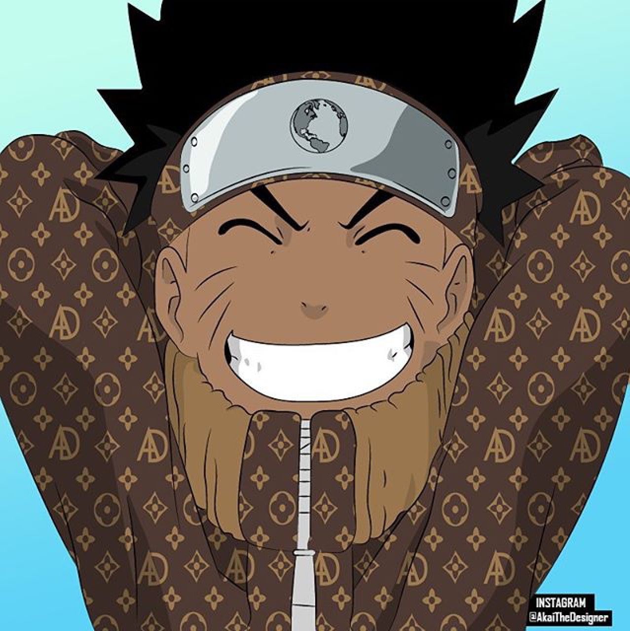 Naruto stile streetwear Louis Vuitton, francese, 1277x1280 Full HD Verticale, Smartphone