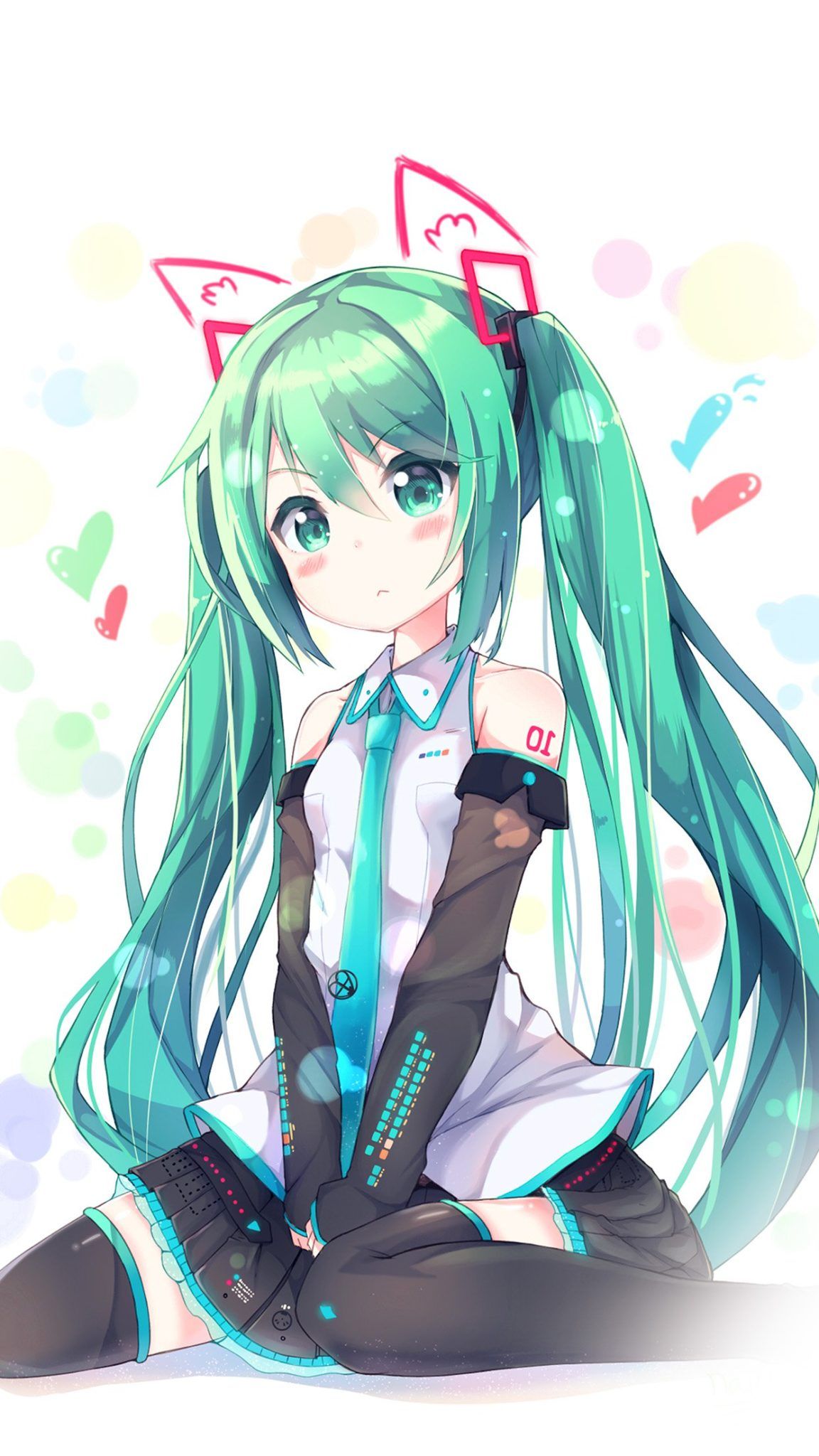 Hatsune Miku Vocaloid, cantante virtuale, 1152x2048 Full HD Verticale, Smartphone