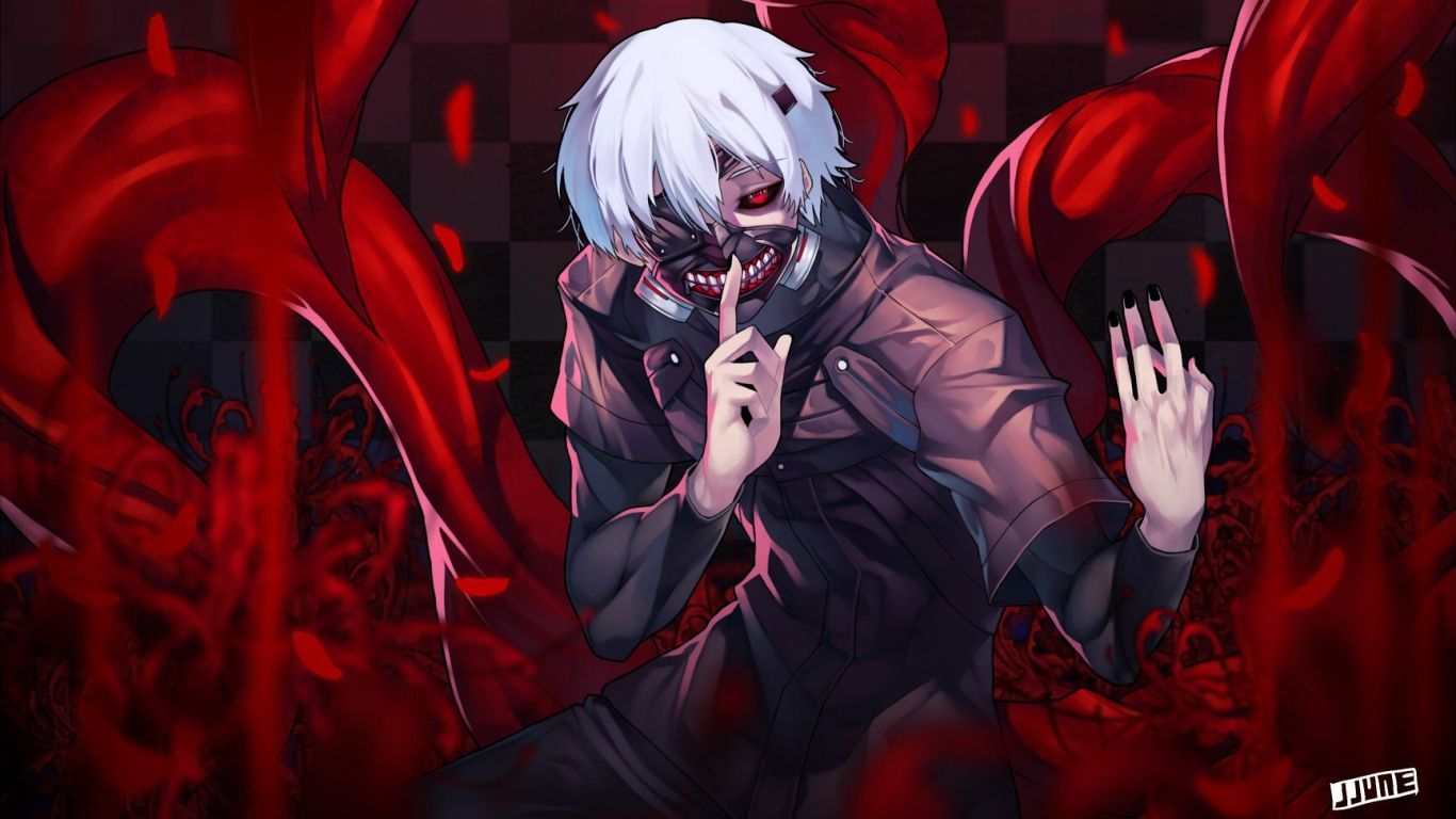 Kaneki Tokyo Ghoul rosso, anime, 1366x768 720p, Laptop