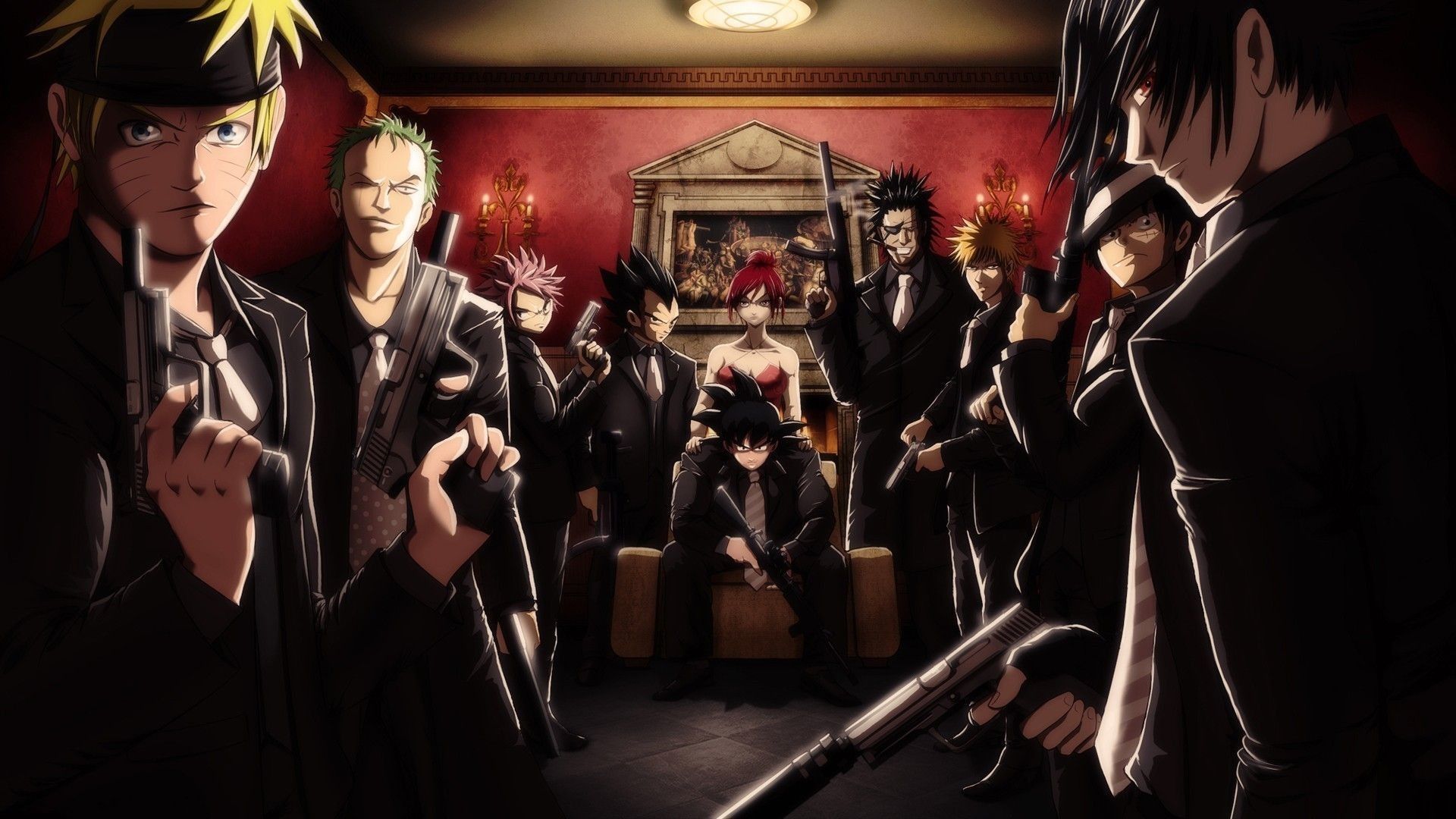 Personaggi anime in abiti eleganti, 1920x1080 1080p, Desktop