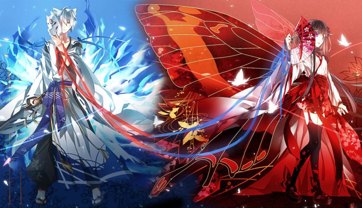 Coppia anime kimono ali, 1215x700 HD, PC