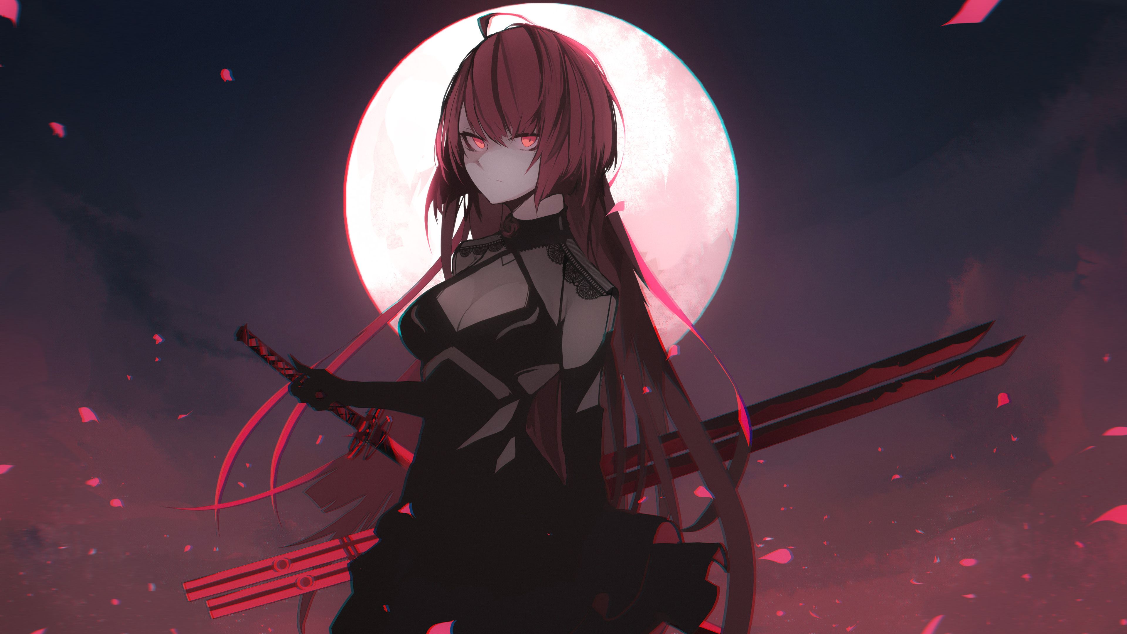 Elesis Elsword luna rossa, 3840x2160 UHD, Monitor 4K