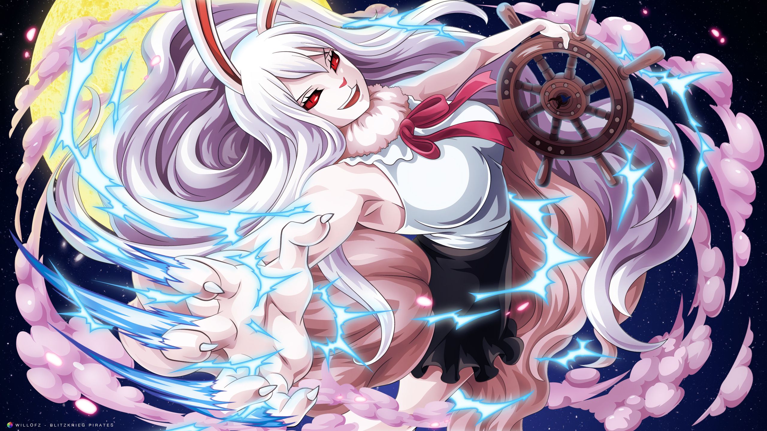 Personaggio anime capelli bianchi, 2560x1440 2K, Desktop