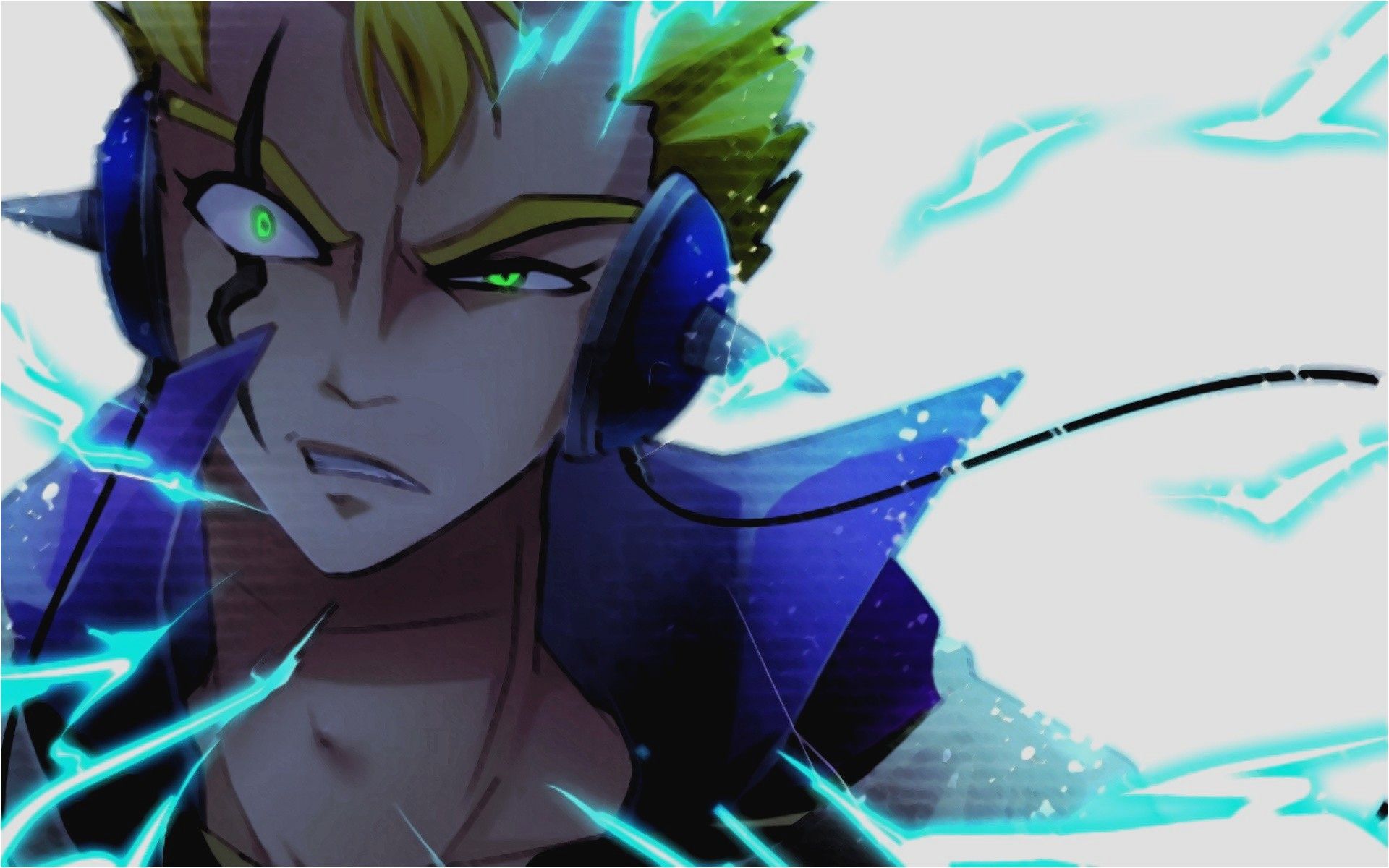 Personaggio anime elettricità blu, 1920x1200 WUXGA, Desktop