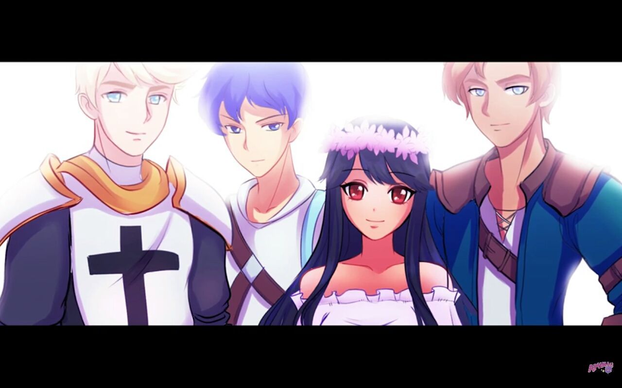 Personaggi Aphmau anime gruppo, 1280x800 720p, Laptop