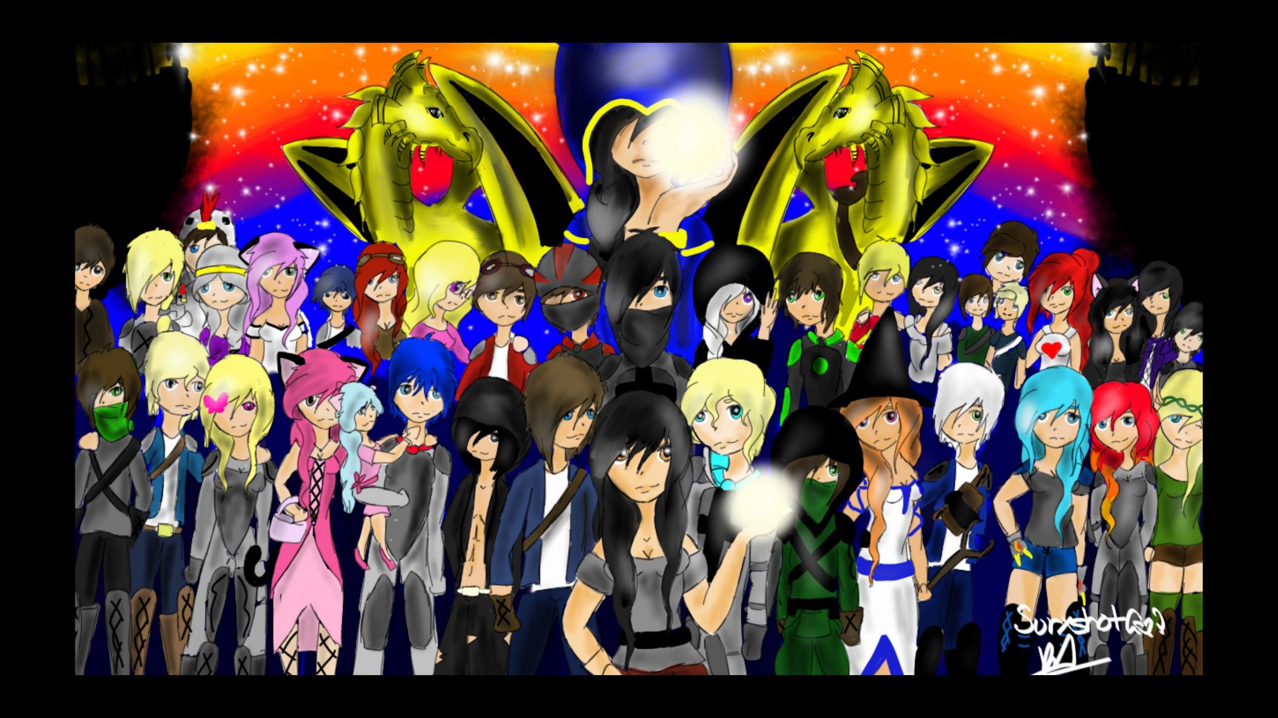 Personaggio Aphmau con ali demoniache, 1024x768 HD, PC Desktop
