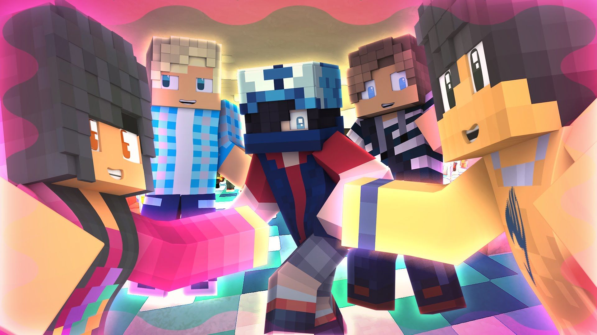 Aphmau personaggio Minecraft viola, 1920x1080 Full HD 1080p, PC Desktop