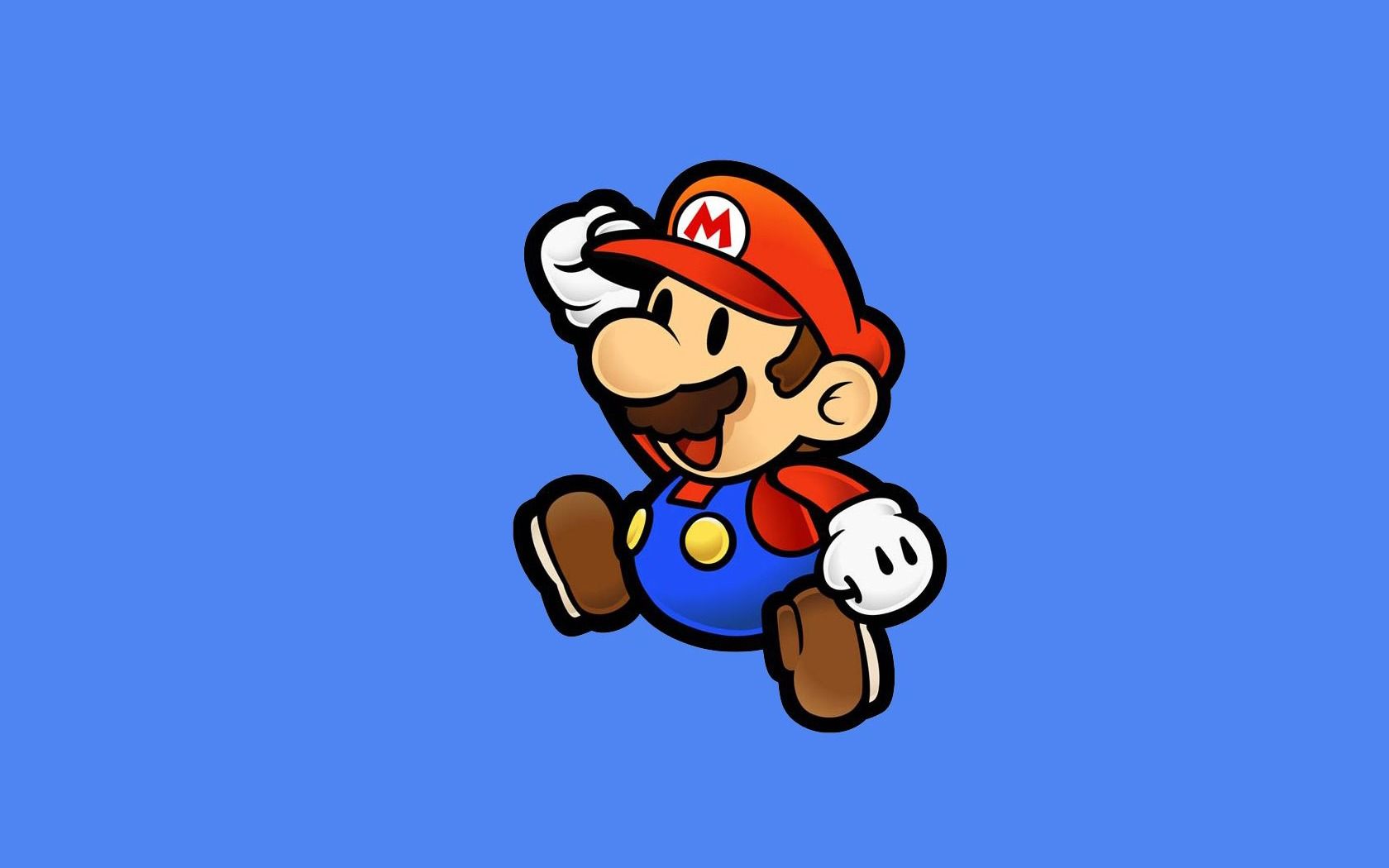 Mario Bros salto sfondo blu, idraulico, 1680x1050 HD Ready, PC