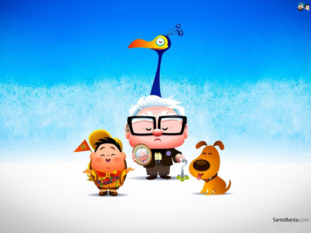 Personaggi Up Pixar, 1024x768 HD, Laptop