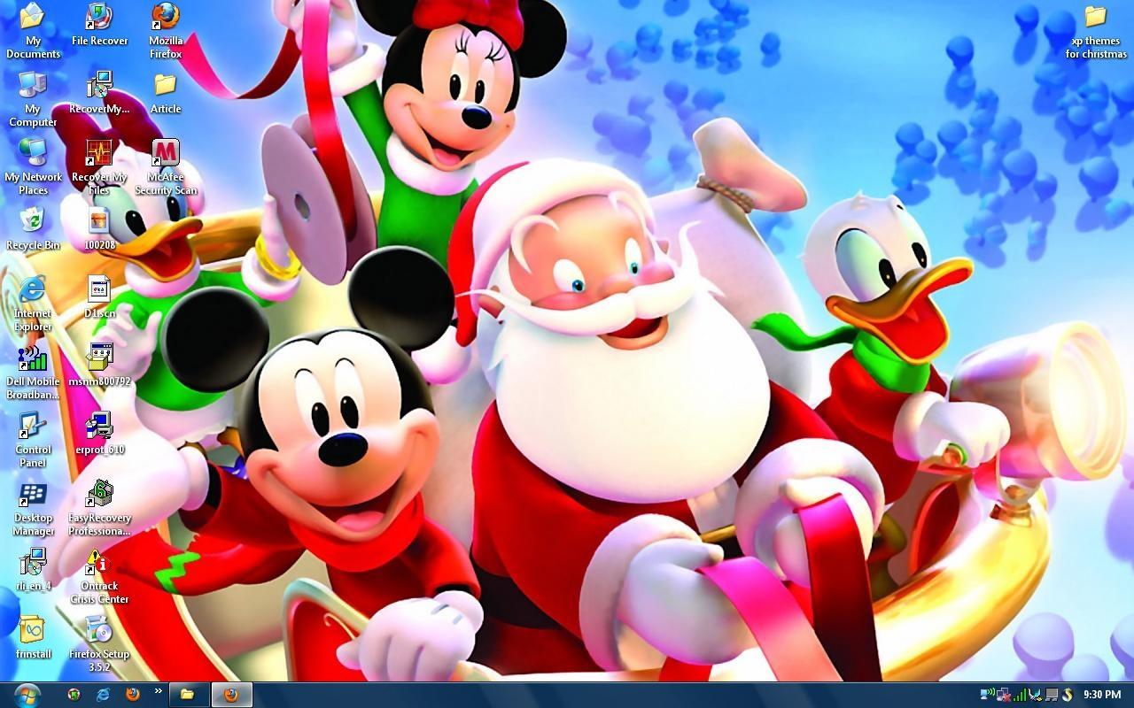 Topolino Paperino Natale Disney, Mickey Mouse, 1280x800 720p, Laptop