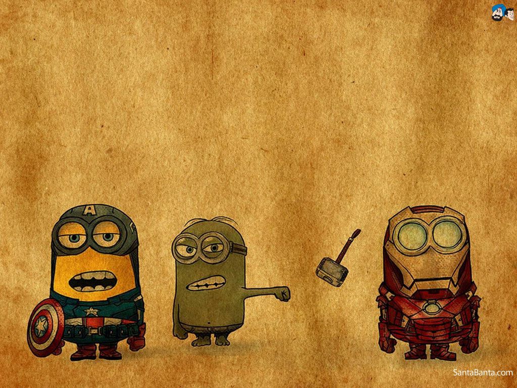 Minions costumi Avengers, Marvel, 1024x768 HD, Desktop