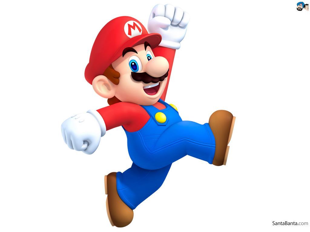 Mario Bros personaggio saltando, Nintendo, 1024x768 HD, Desktop