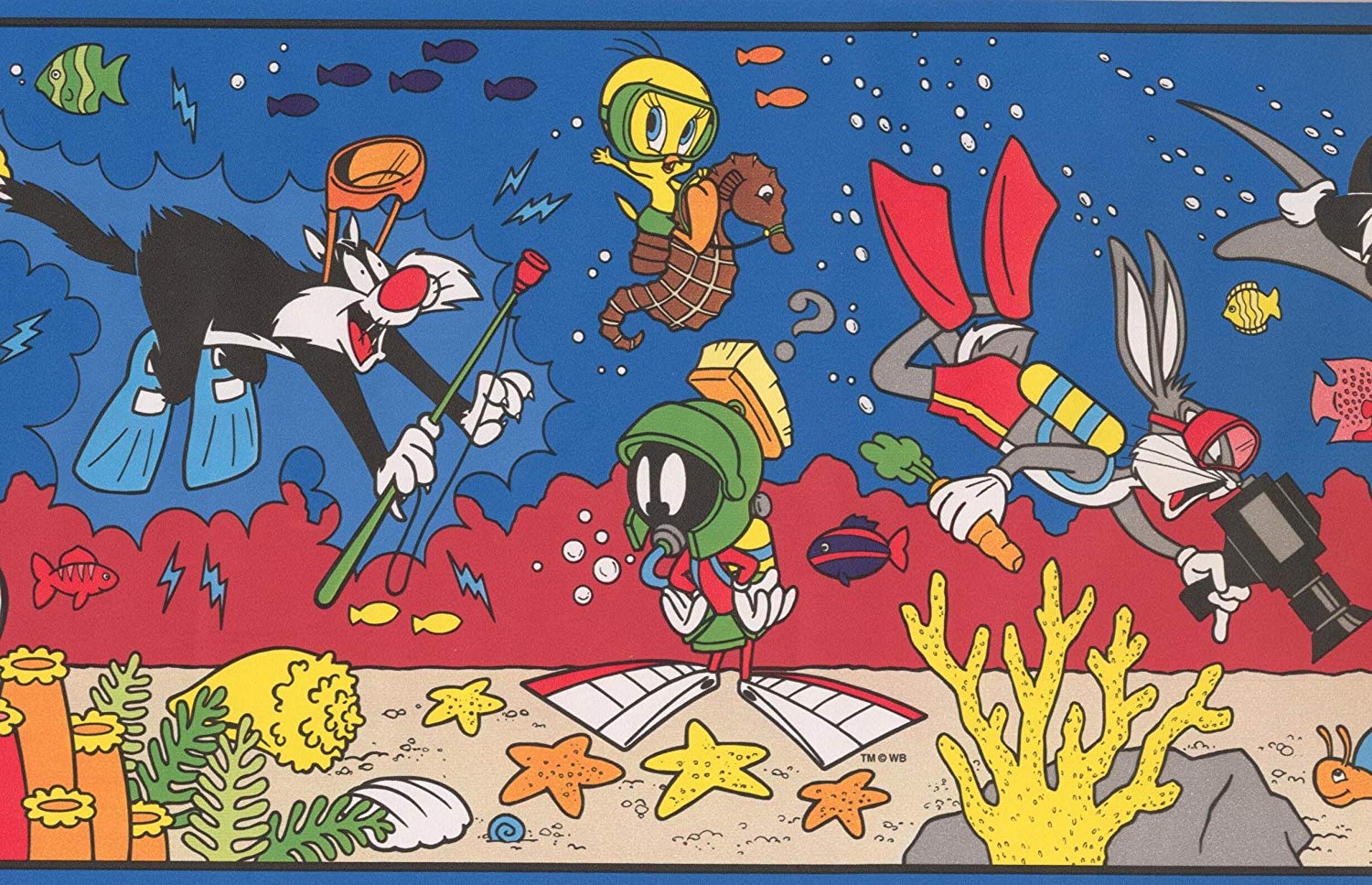 Looney Tunes personaggi sottomarini, Warner Bros, 1500x967 HD, Desktop
