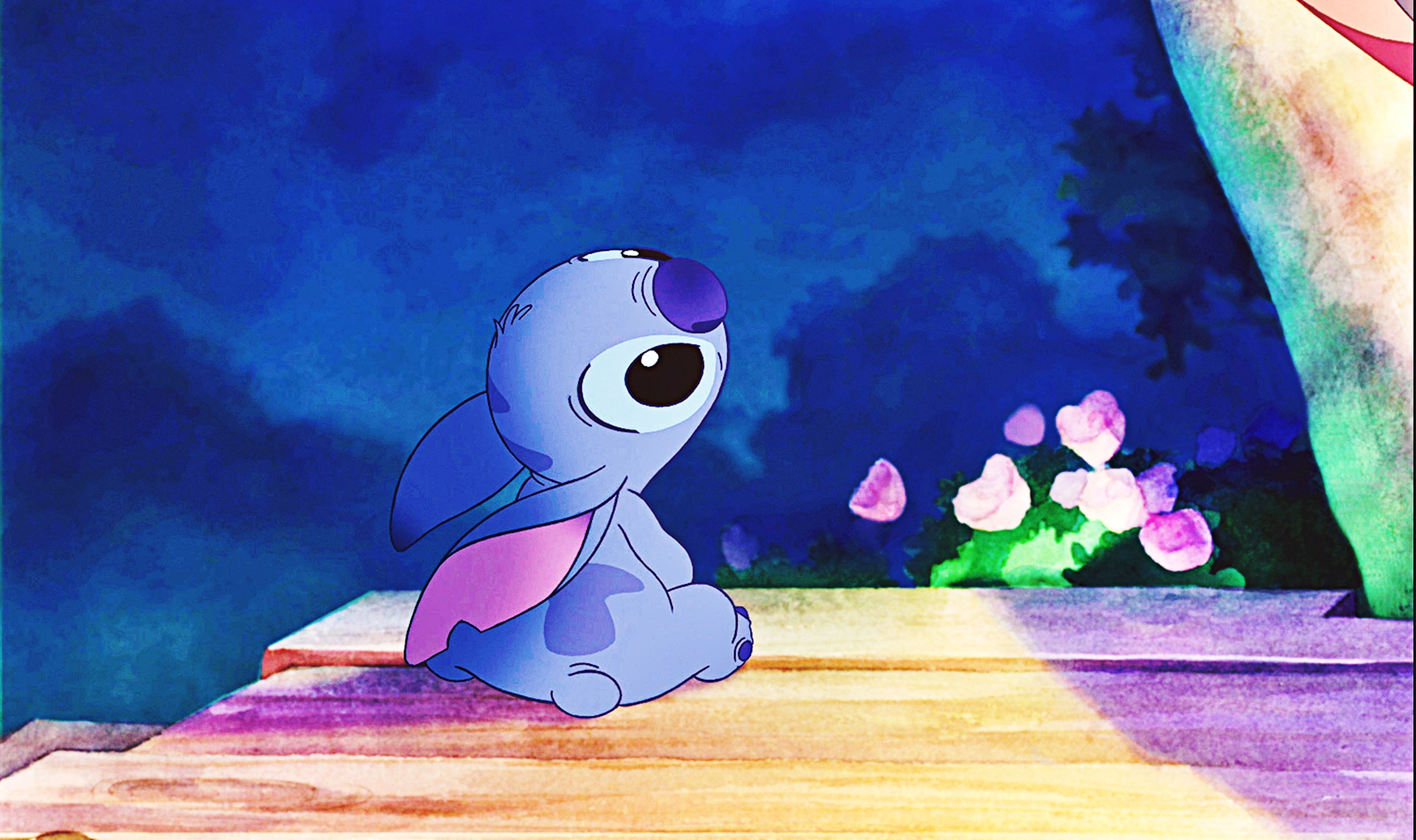 Stitch seduto tristemente, Lilo & Stitch, 5457x3240 Ultra HD, 4K TV
