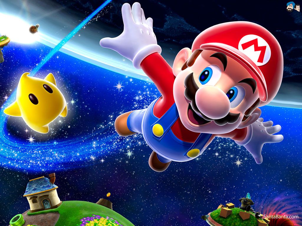 Super Mario Galaxy spazio, Nintendo, 1024x768 HD, Desktop
