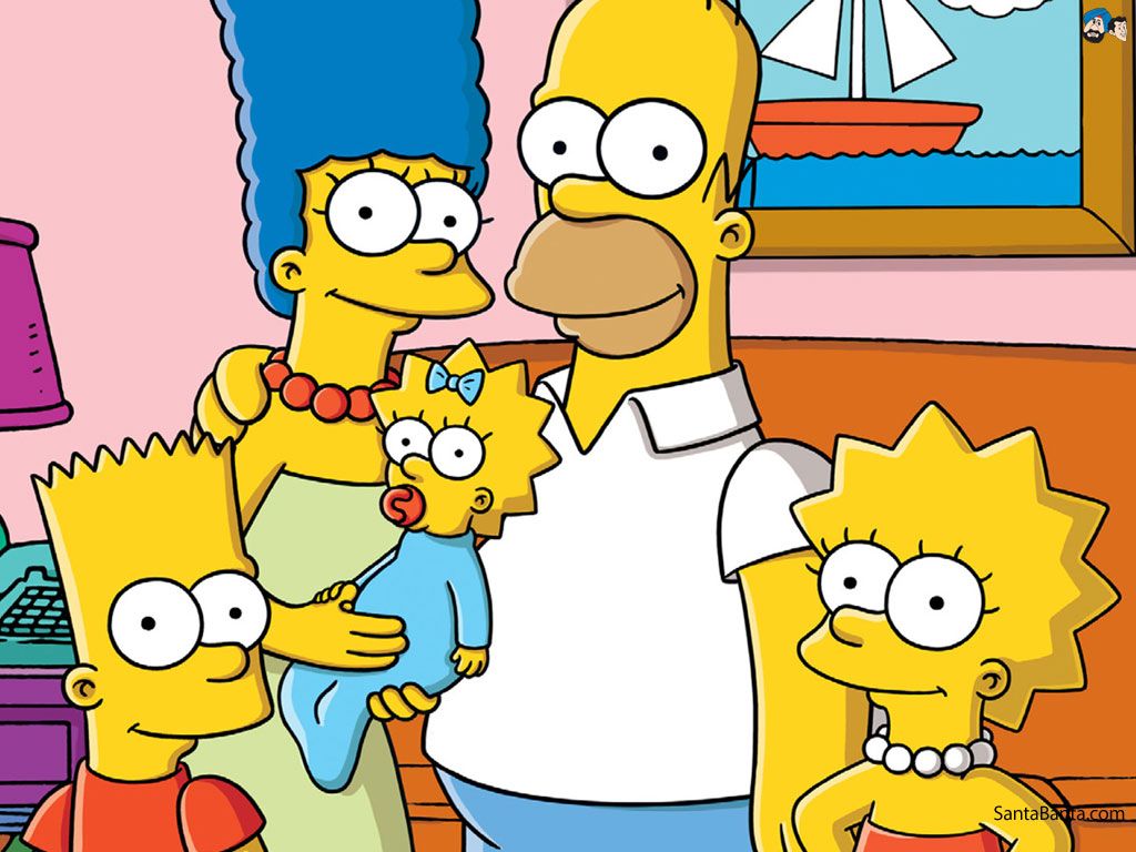 Famiglia Simpson personaggi, serie animata, 1024x768 HD, Desktop
