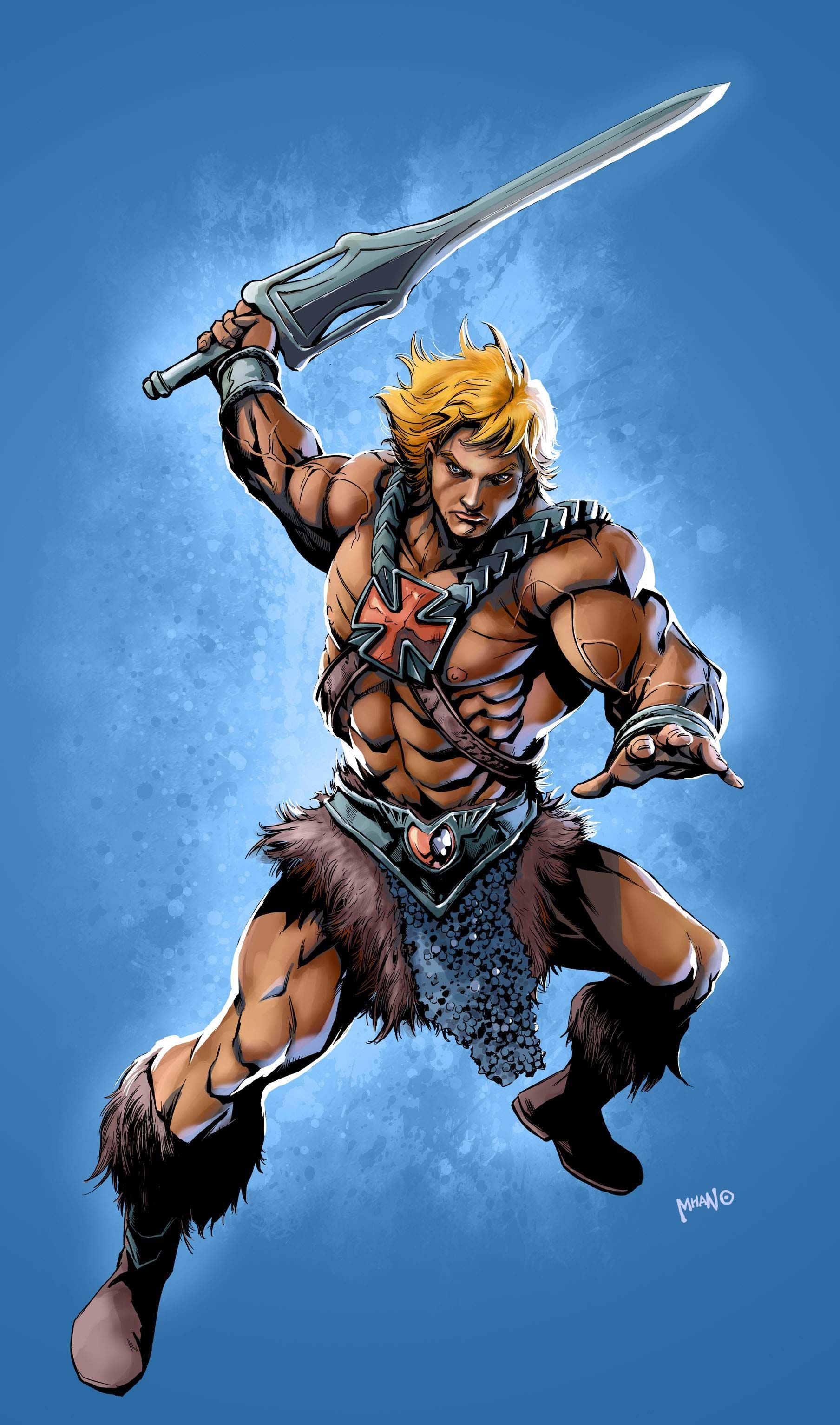 He-Man con spada sollevata, 1808x3064 Full HD Verticale, Smartphone