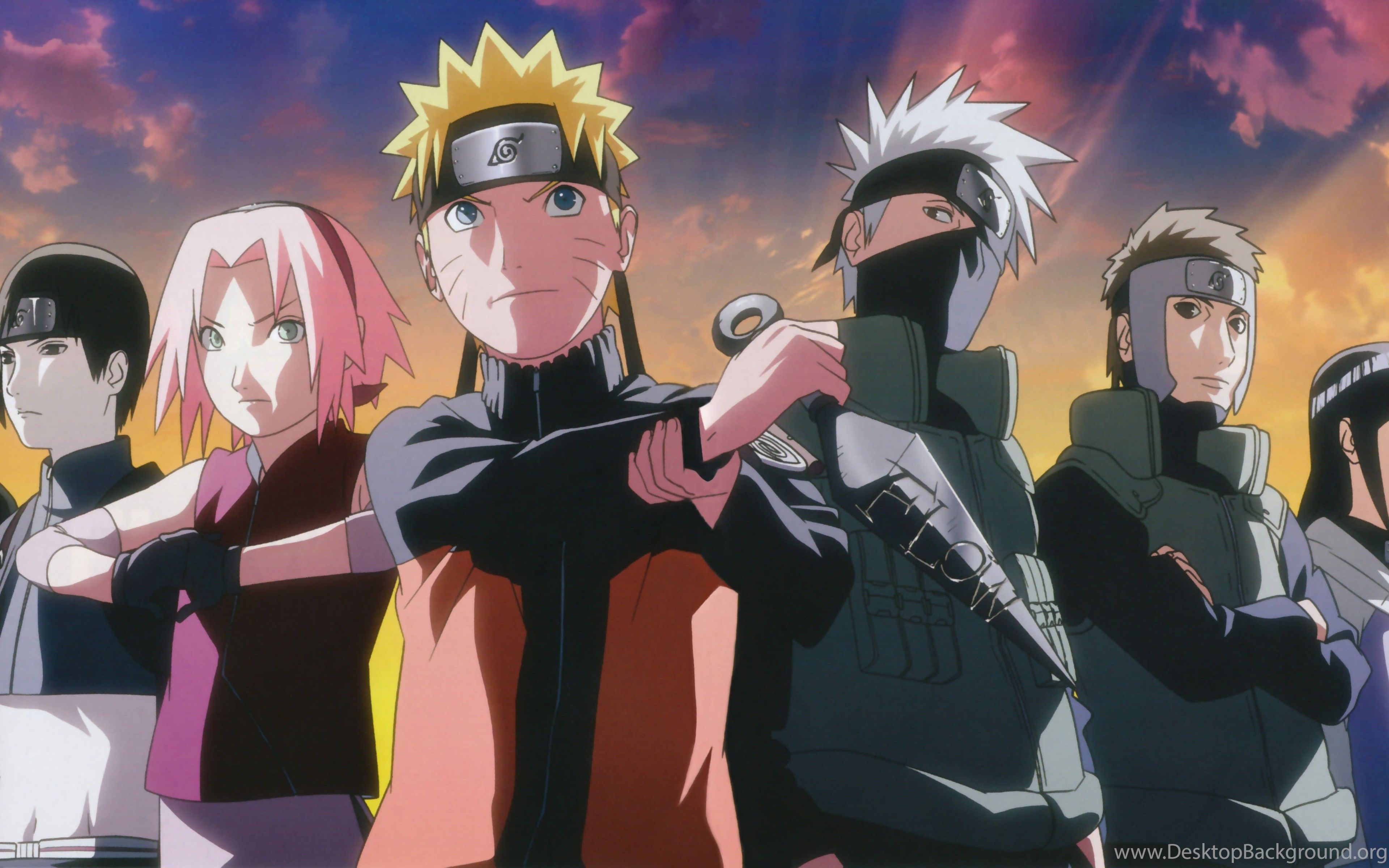 Naruto Shippuden personaggi gruppo, ninja, 3840x2400 4K Ultra HD, Monitor 4K
