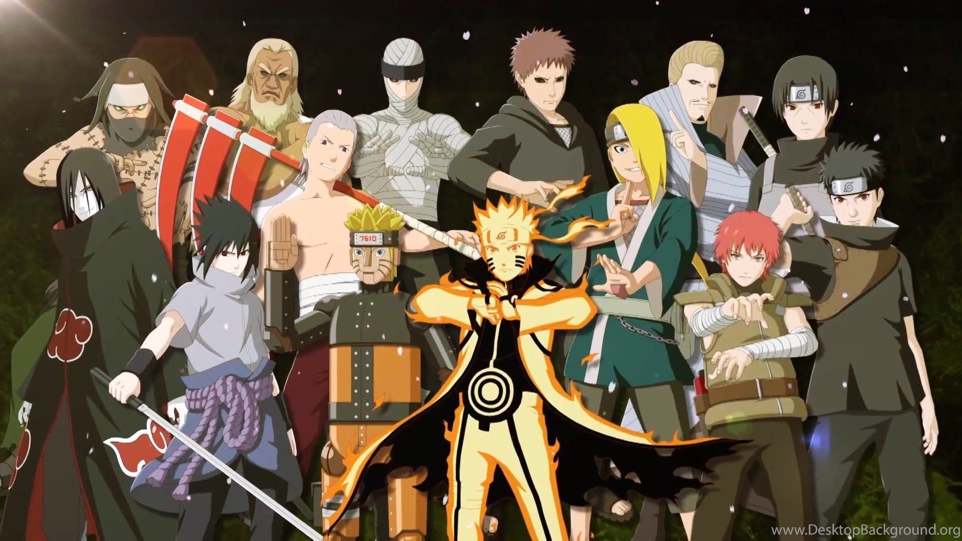 Personaggi Naruto Shippuden gruppo, 1920x1080 1080p, PC Desktop
