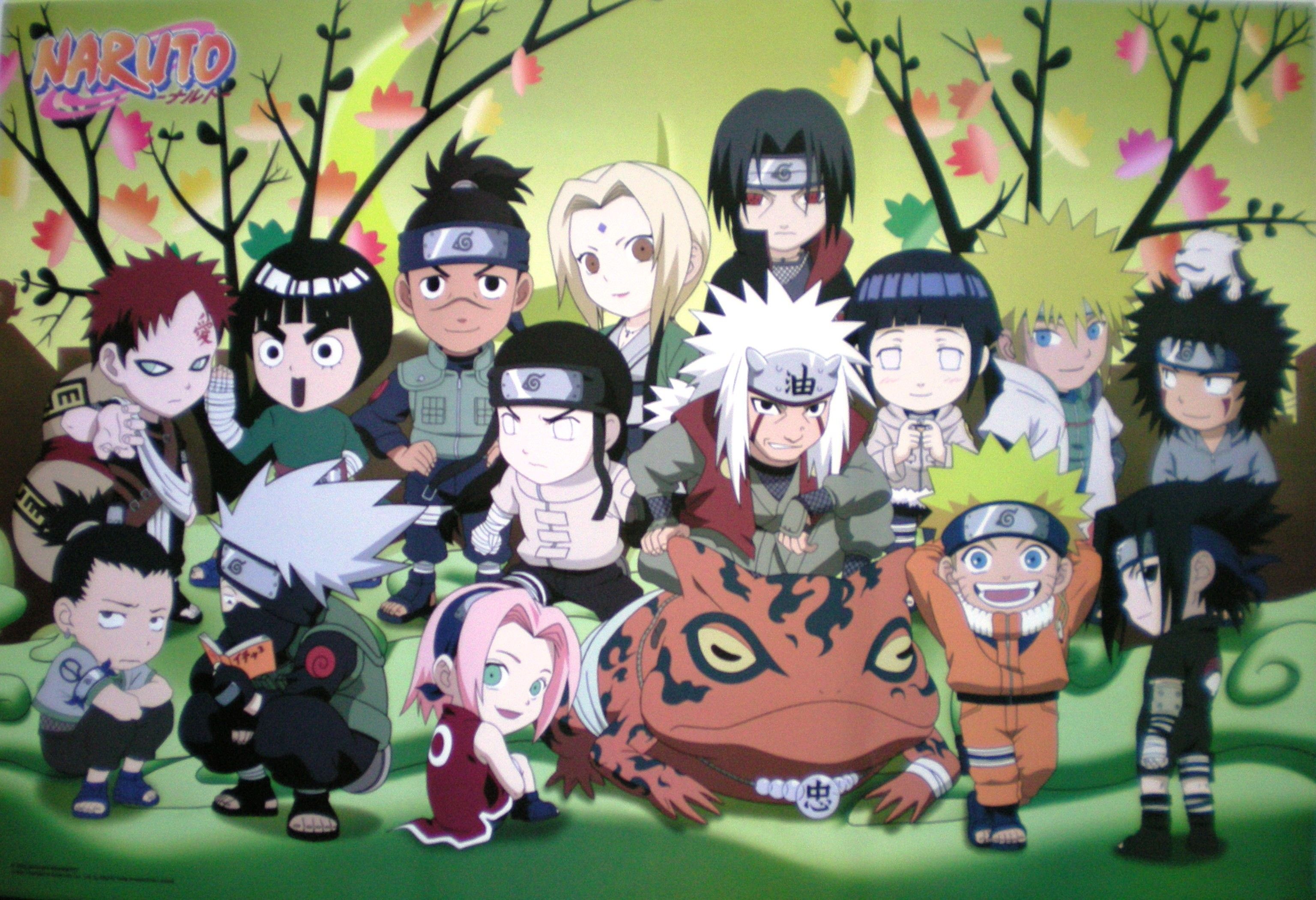 Personaggi chibi Naruto Shippuden, Konoha, 3072x2102 2K+, Laptop
