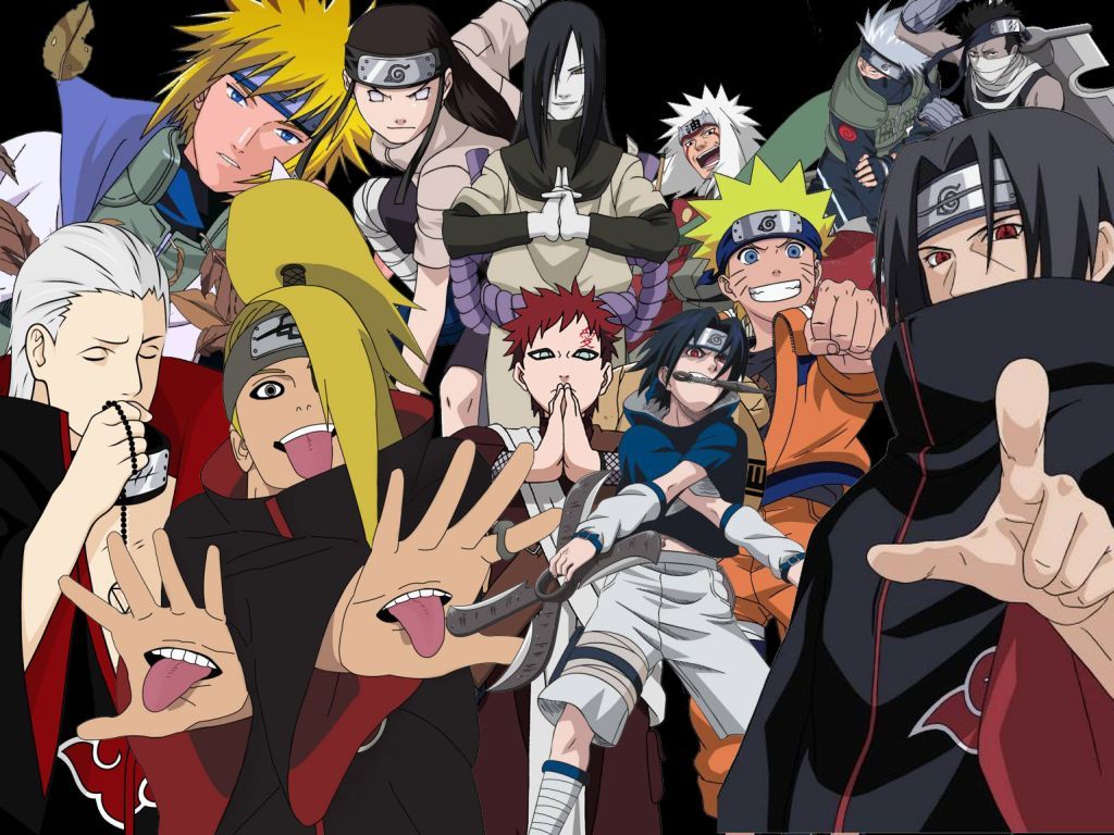 Personaggi Naruto Shippuden gruppo, 1024x768 HD, Desktop