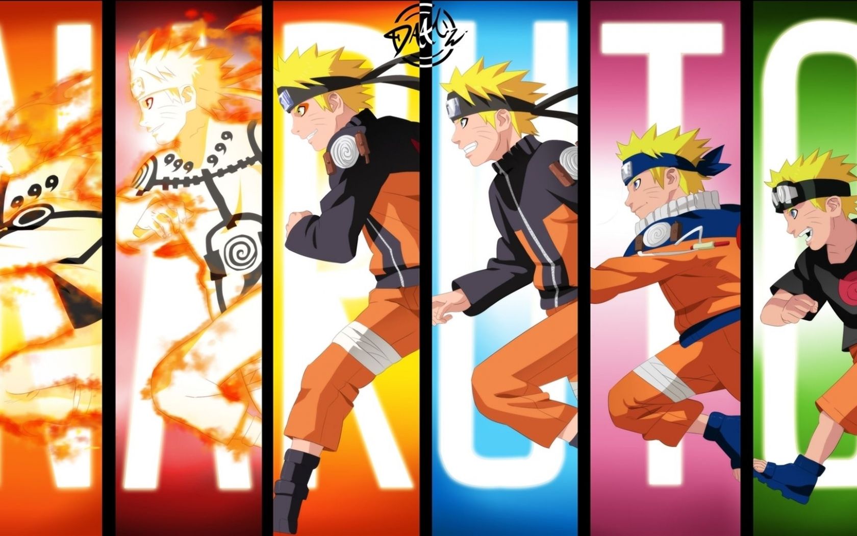 Naruto Uzumaki fasi diverse, 1680x1050 HD, Desktop