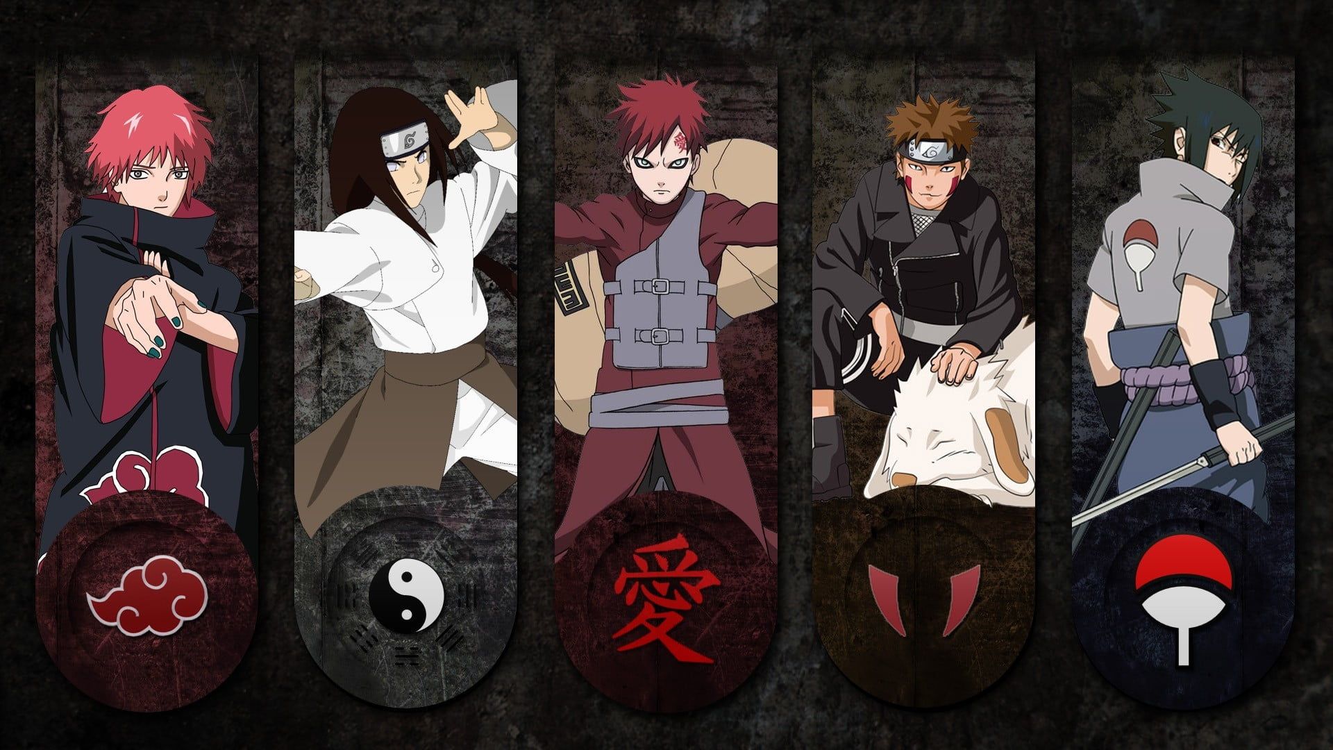 Personaggi Naruto Shippuden panel, 1920x1080 Full HD 1080p, PC