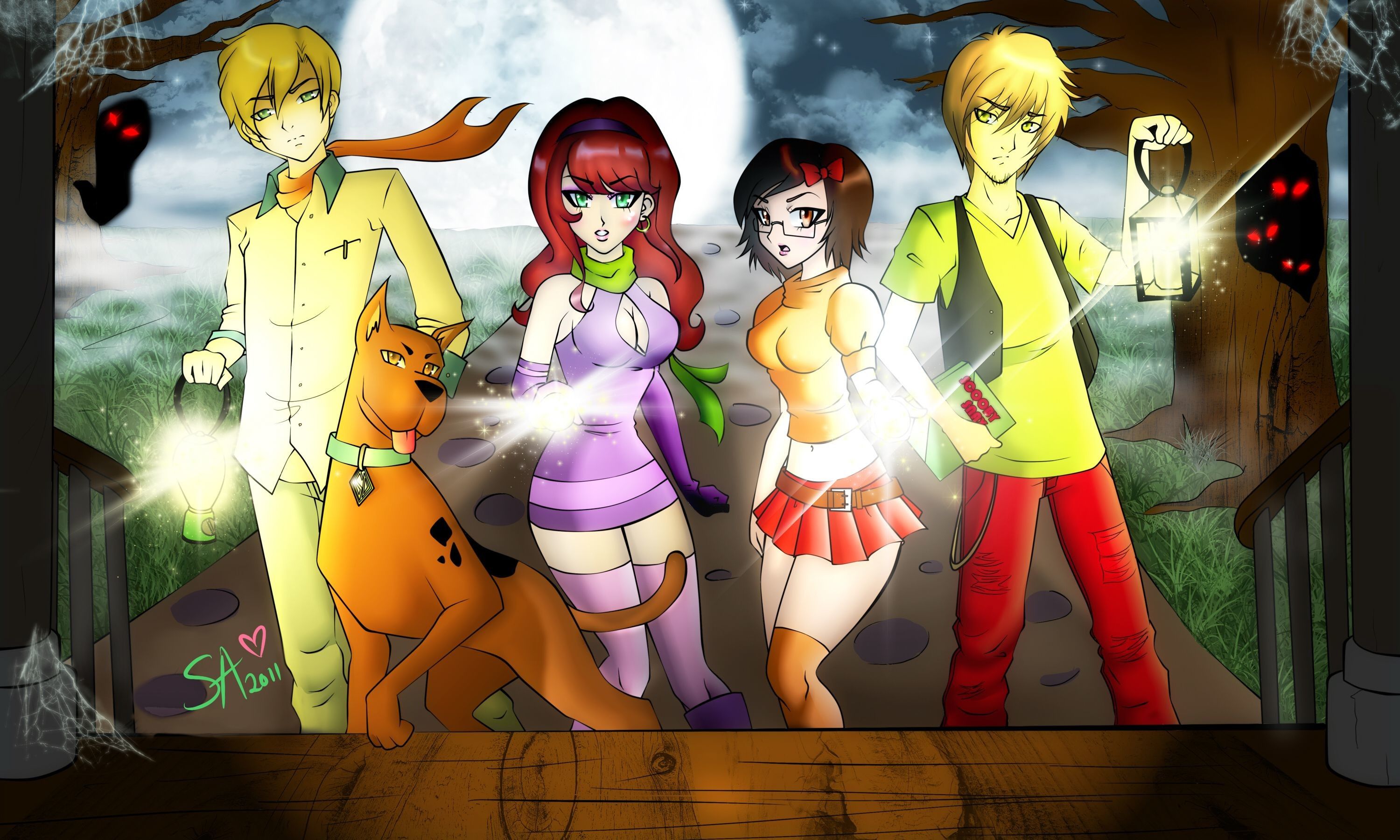 Personaggi Scooby-Doo stile anime, 3000x1800 WQXGA, Laptop
