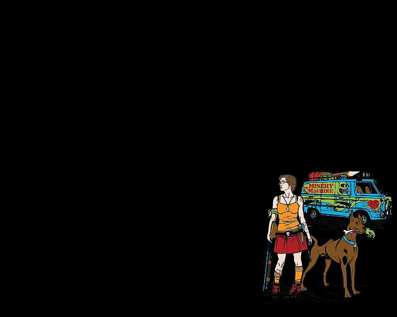 Velma, Scooby-Doo e Mystery Machine, 1280x1024 HD, Desktop