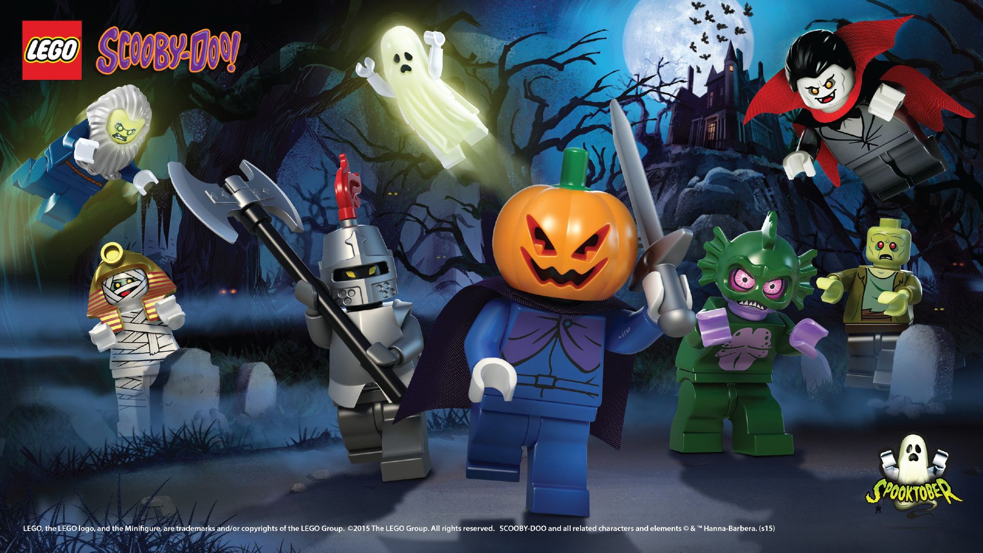 Lego Scooby-Doo mostri Halloween, 1920x1080 Full HD, Desktop