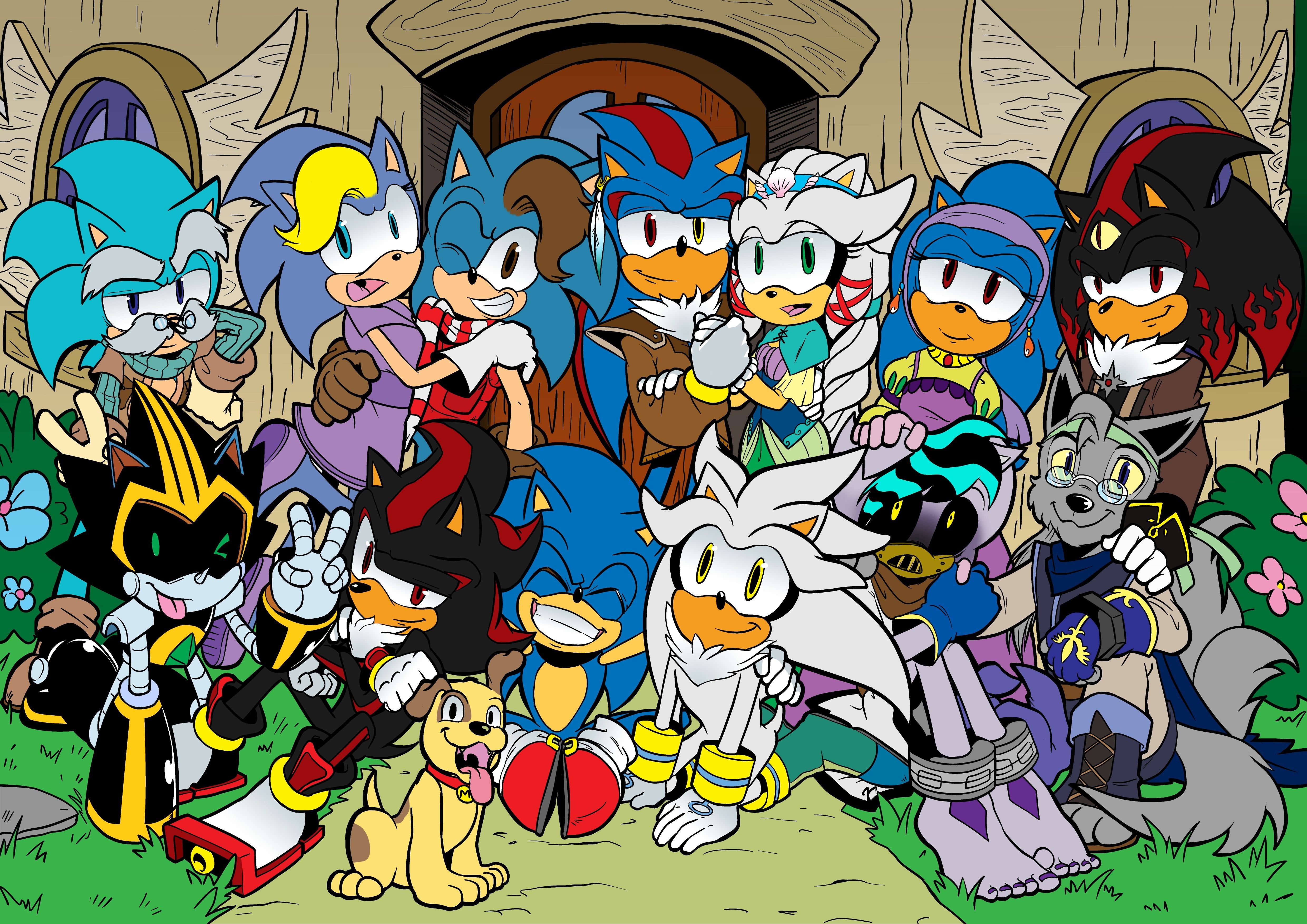 Personaggi Sonic the Hedgehog gruppo, 4960x3507 4K Ultra HD, Smart TV 4K