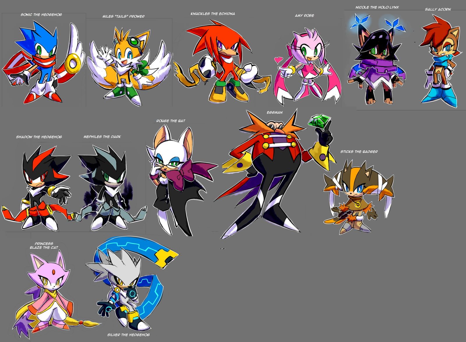 Personaggi Sonic the Hedgehog fanart, 1600x1172 900p, HP Laptop