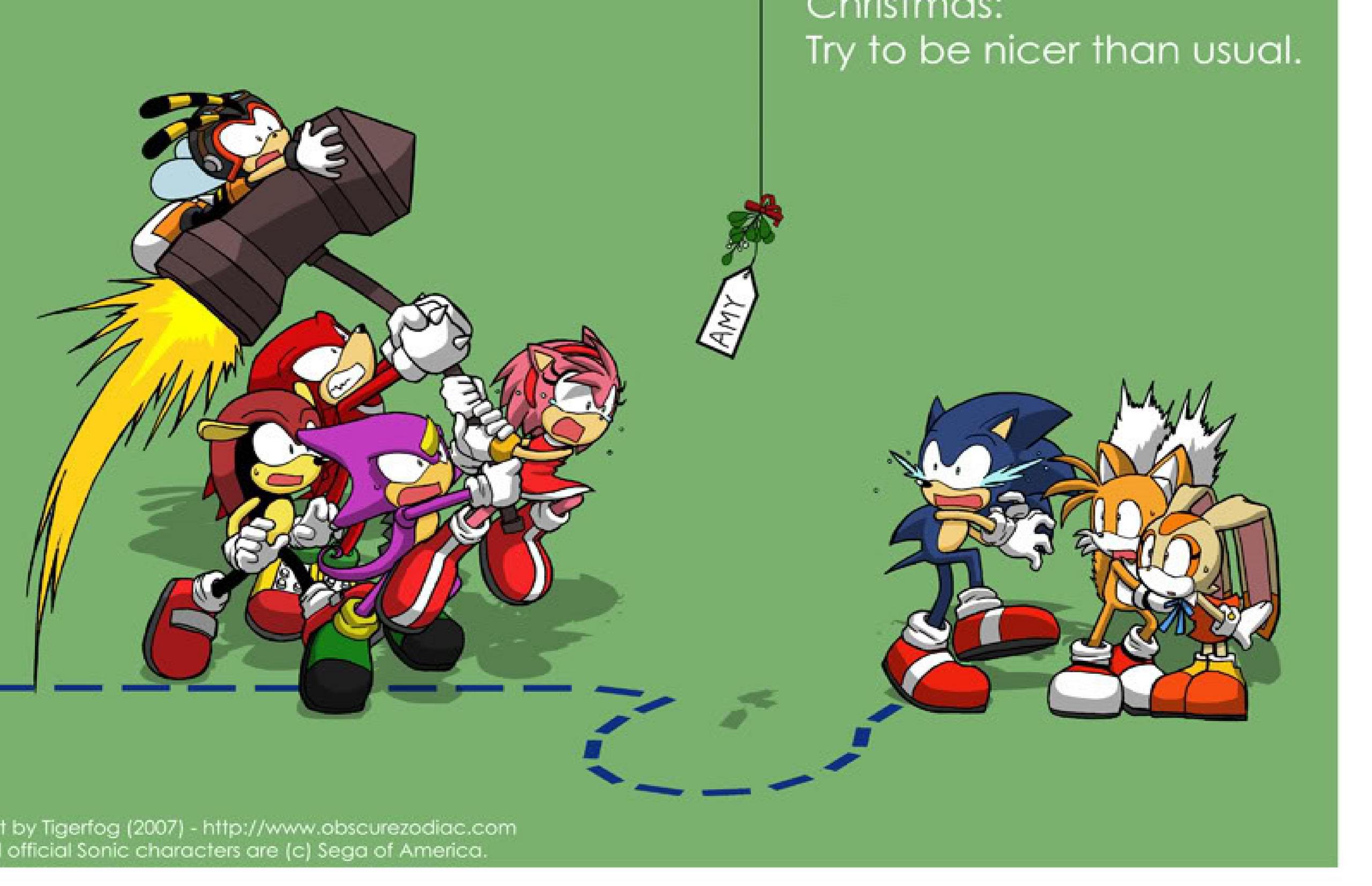 Sonic e amici Natale, 2560x1653 WQXGA, Desktop
