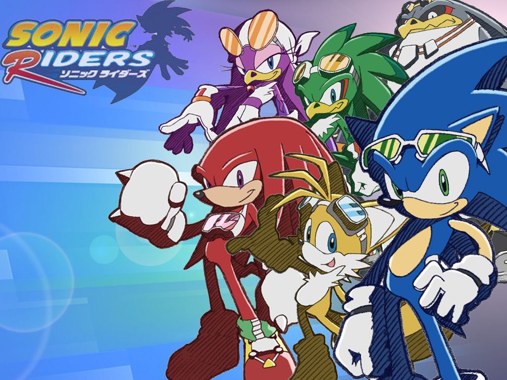 Sonic Riders personaggi gruppo, 1024x768 HD, PC