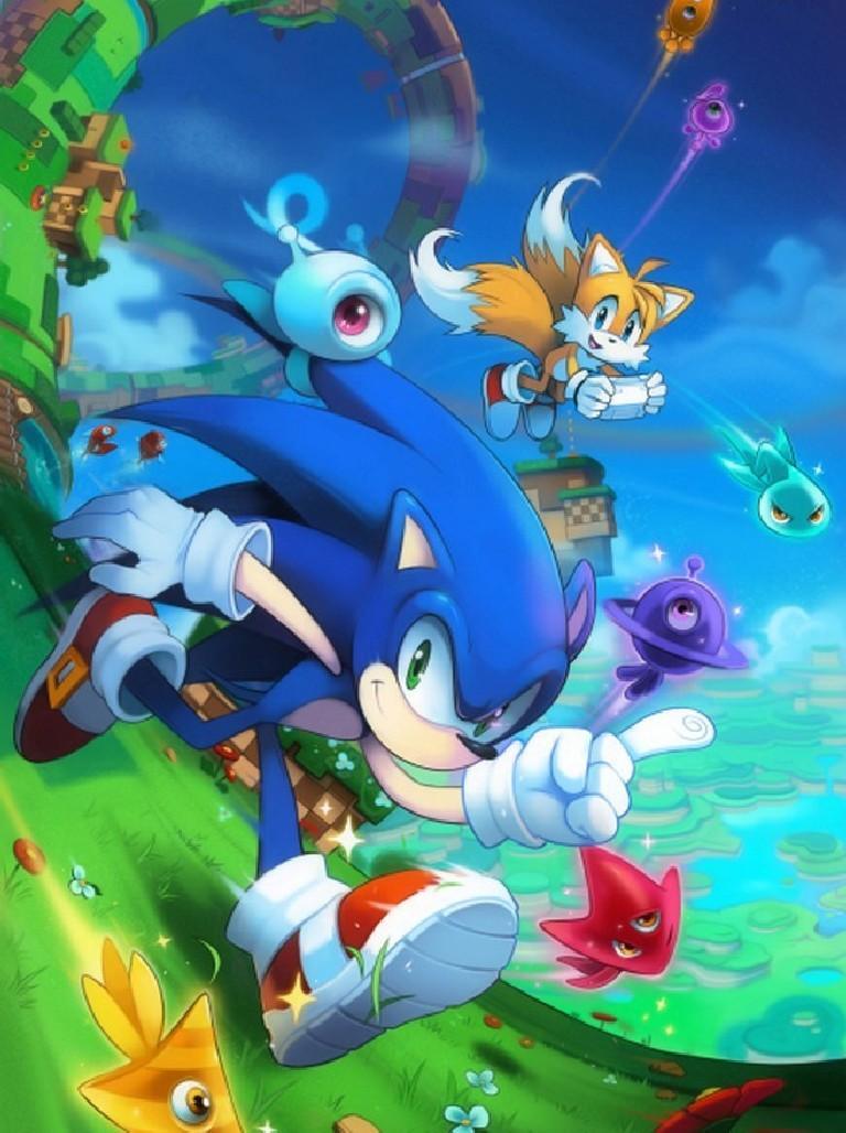 Sonic e Tails corsa, 768x1028 Full HD Verticale, iPhone