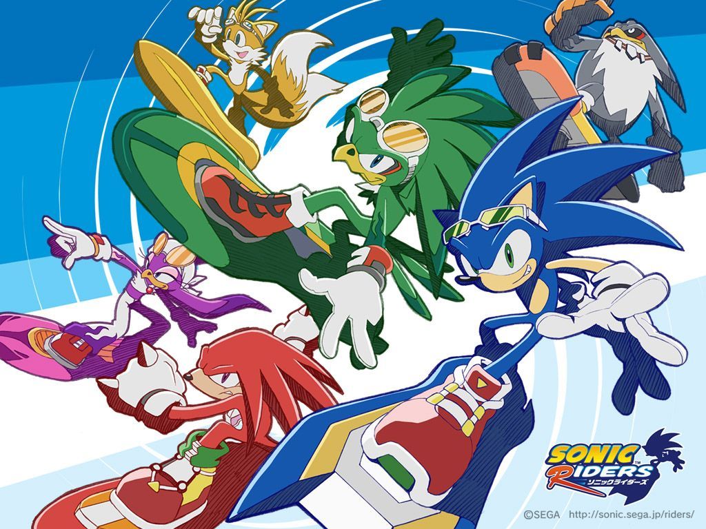 Sonic Riders personaggi tavole volanti, 1024x768 HD, Laptop