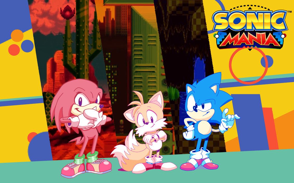 Sonic Mania personaggi Knuckles Tails, 1131x707 HD, Desktop
