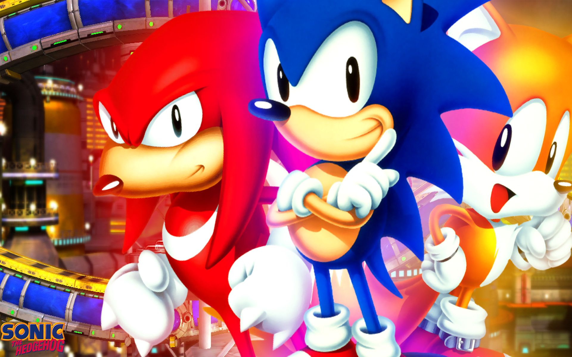 Sonic, Knuckles e Tails, 1920x1200 WUXGA, iMac