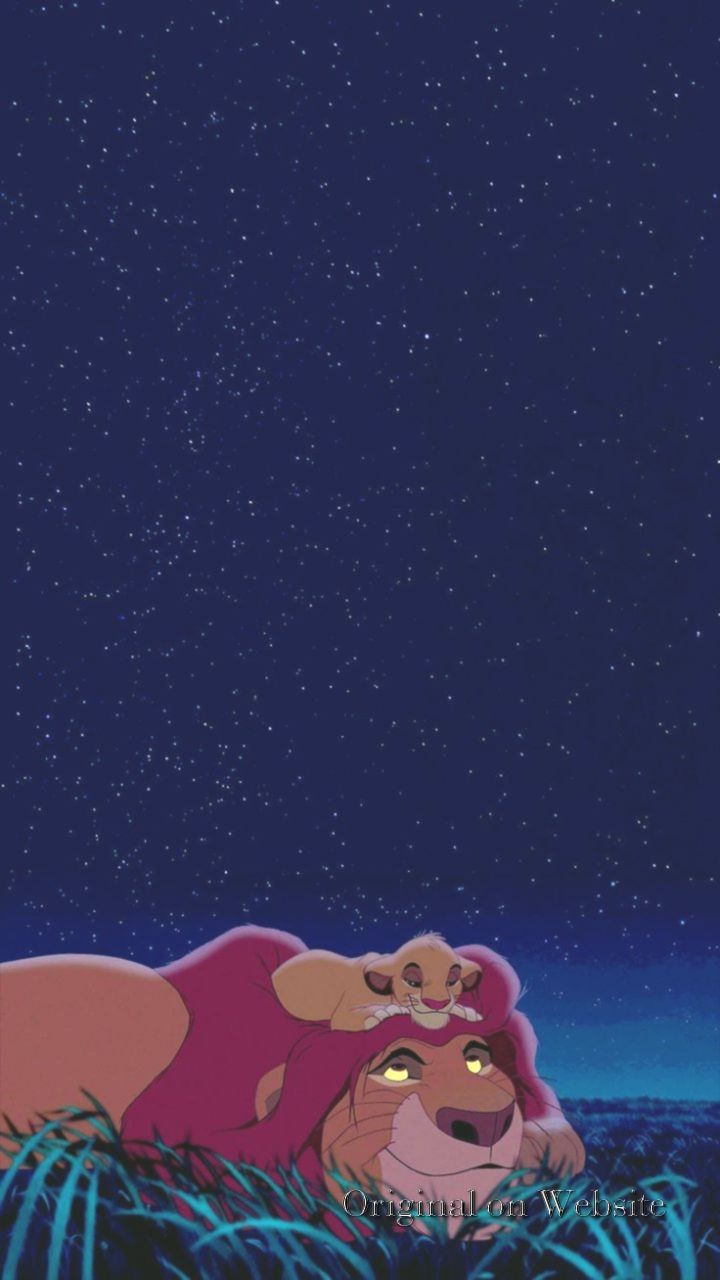 Simba e Nala nella savana notturna, 720x1280 Full HD Verticale, iPhone Pro Max