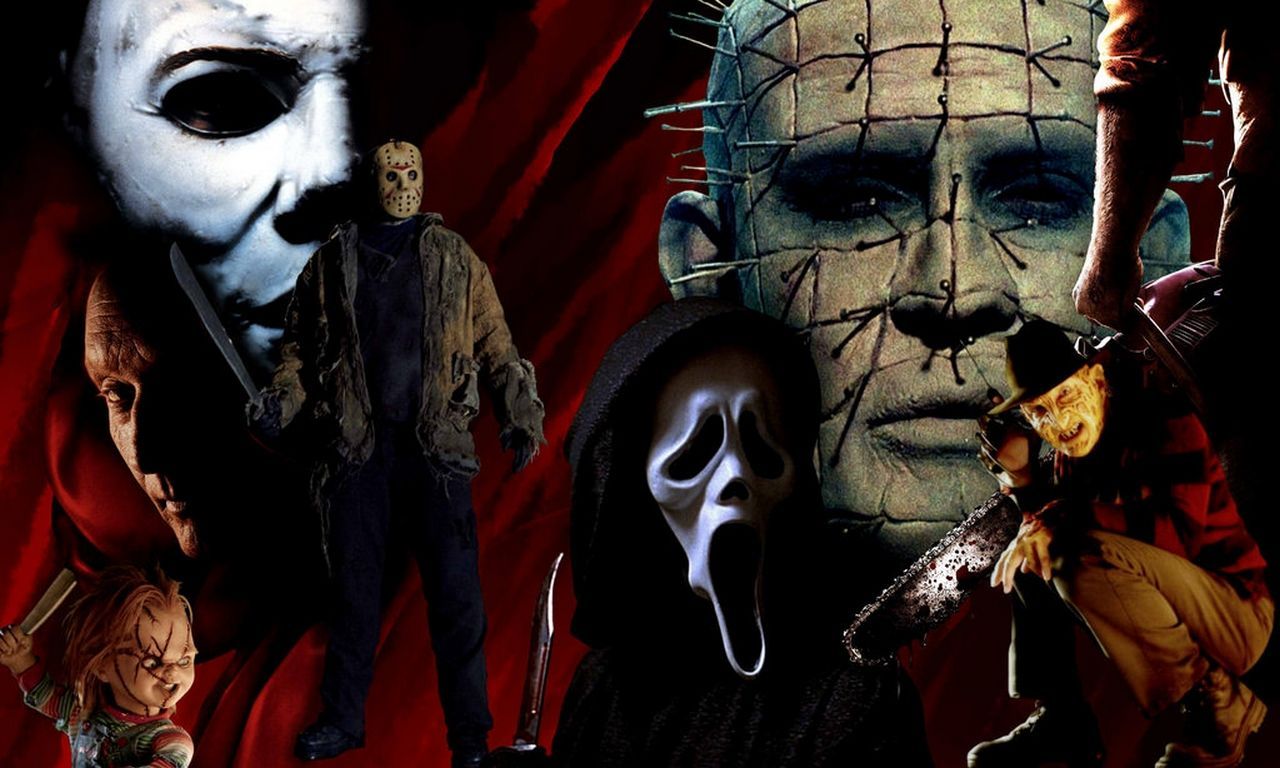 Michael Myers, Pinhead, Ghostface, Chucky, Scream, 1280x768 720p, PC