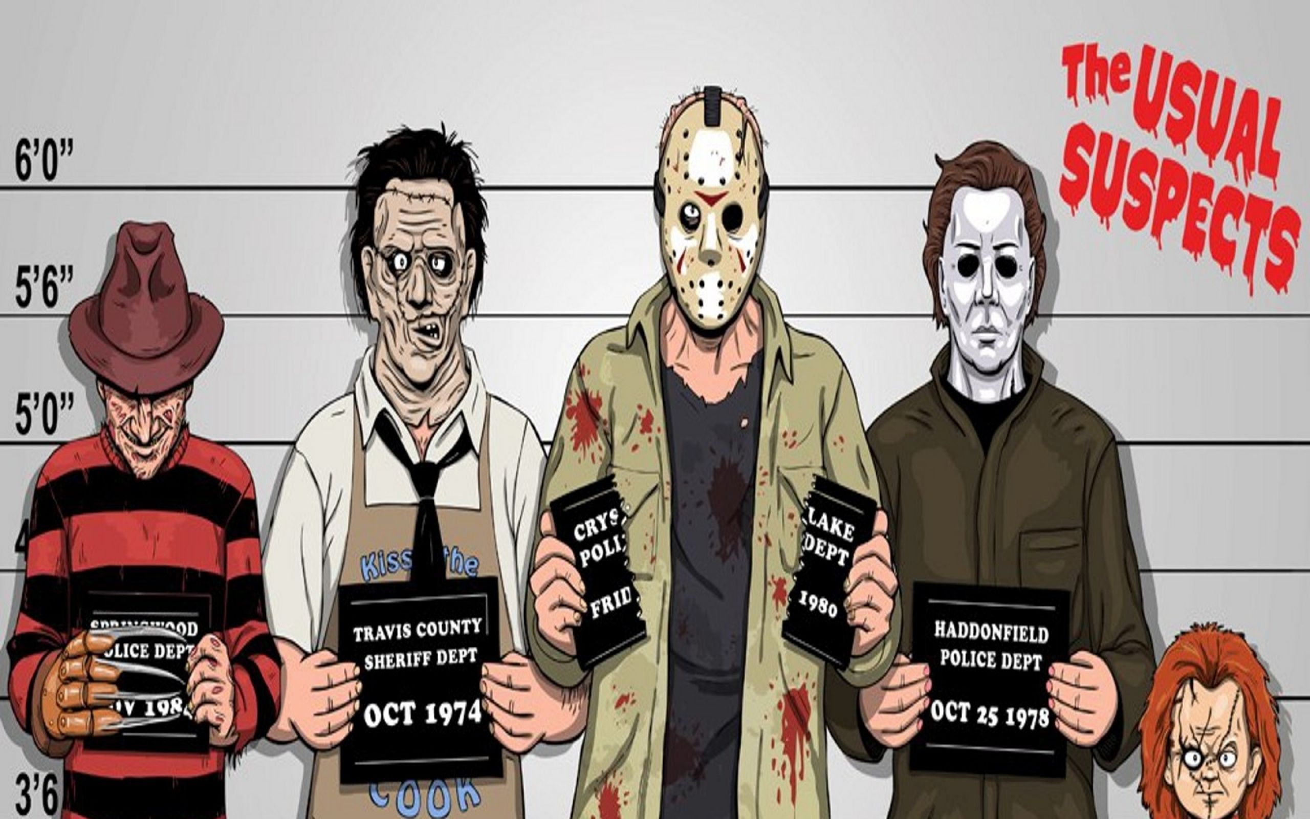 Freddy Jason Michael Myers lineup, 2560x1600 2K+, PC