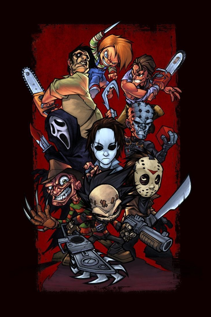 Personaggi horror cartoon, 730x1095 Verticale, Android