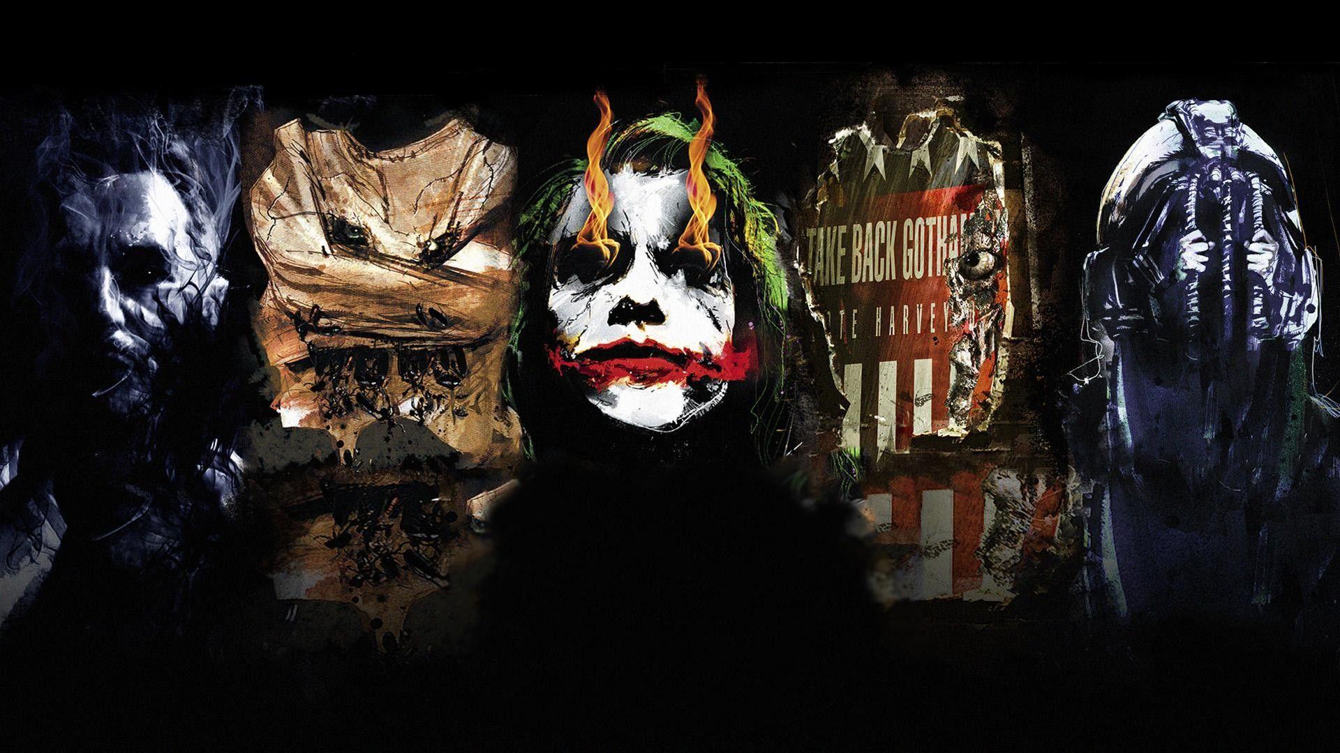 Villain Batman su sfondo nero, 1920x1080 Full HD 1080p, PC Desktop